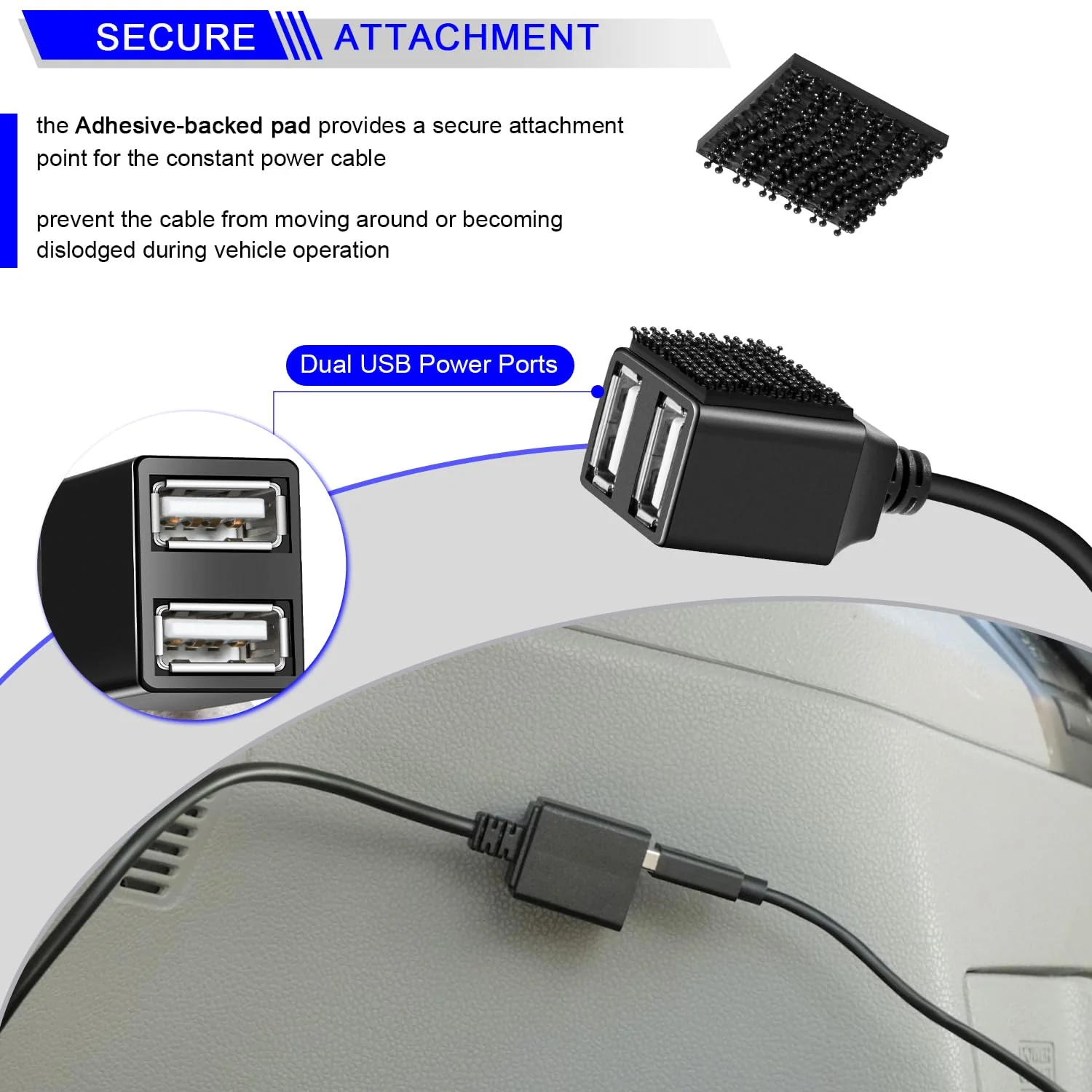 010-12530-23 Constant Vehicle Power Cable for Garmin Dash Cam 46, 47, 56, 57, 66W, 67W, Live, Mini, Mini 2, Tandem, Connect to Vehicle's OBD-II Port for Power Even When Parked and Turned Off - Image 5