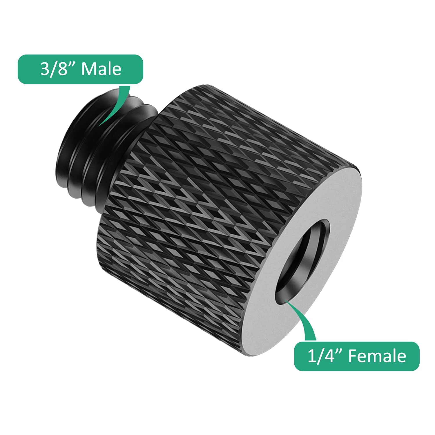 1/4 to 3/8 Tripod Screw Adapter 4 Pcs 1/4 Male to 3/8 Female and 3/8 Male to 1/4 Female Camera Screw Adapter for Camera Mount Tripod Stand Microphone Stand Mic Mount - Image 3