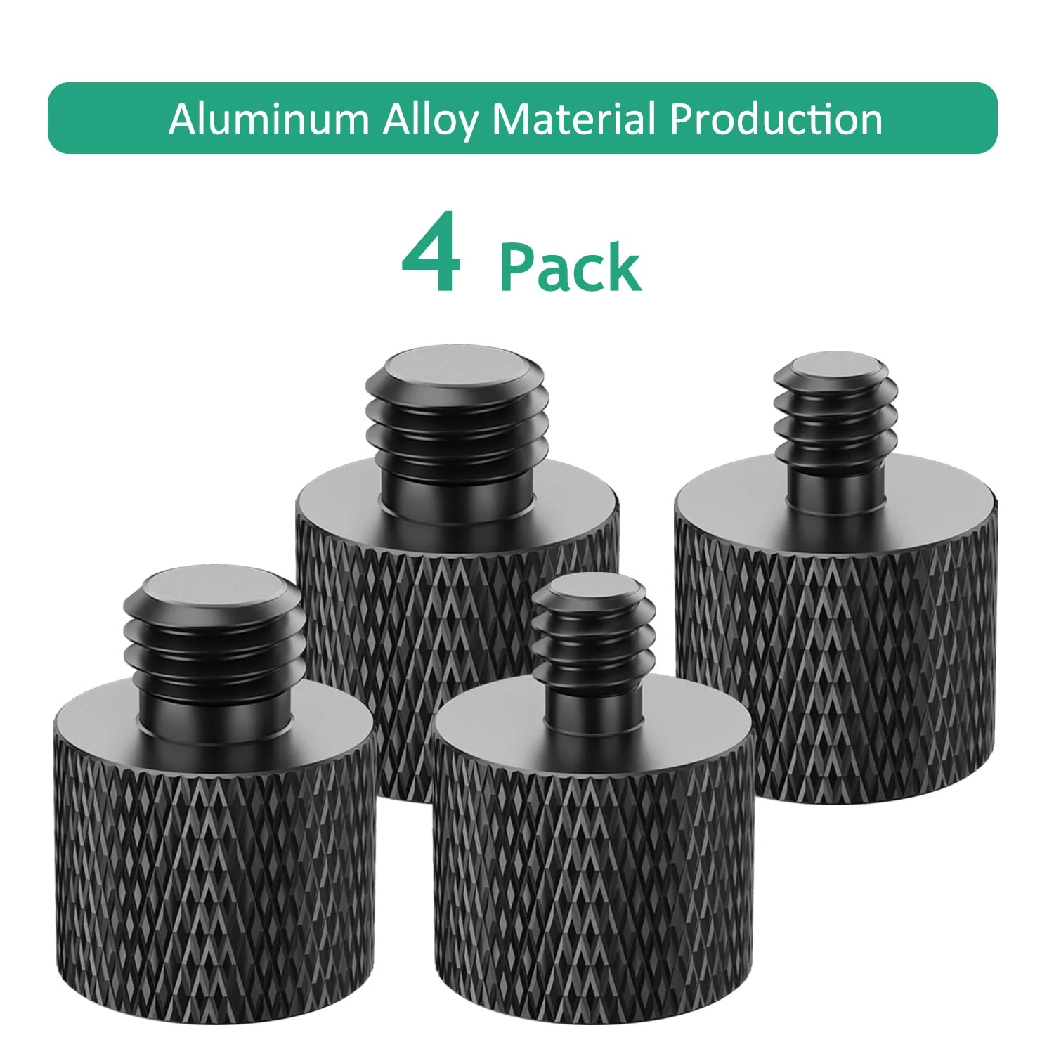 1/4 to 3/8 Tripod Screw Adapter 4 Pcs 1/4 Male to 3/8 Female and 3/8 Male to 1/4 Female Camera Screw Adapter for Camera Mount Tripod Stand Microphone Stand Mic Mount - Image 7