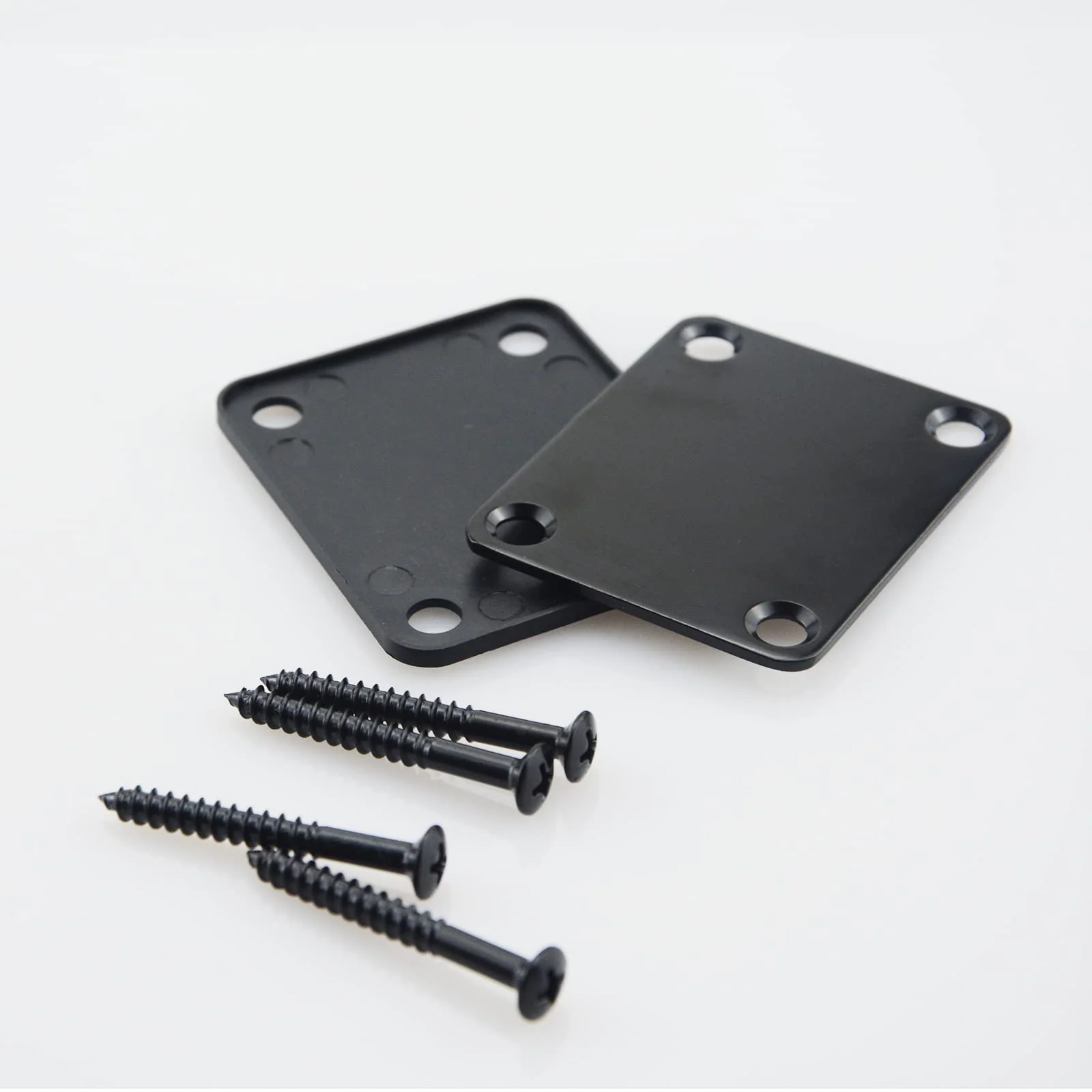 1/4"(6.35mm) Black Oval Guitar Input Output Jack Plate Socket,Guitar Neck Joint Ferrules Bushings with Screws for Fender Strat Tele Guitar or Bass,2PC Guitar Strap Buttons with Strap Blocks - Image 6