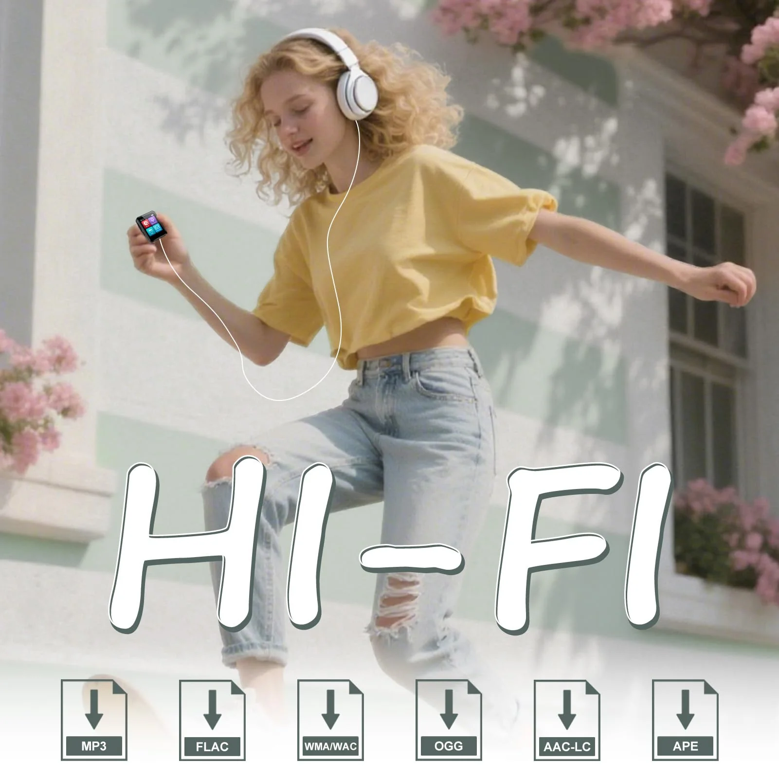 1.8 inch MP3 Player with Bluetooth, 32GB Digital Music Player for Kids, Portable Mini Bluetooth MP3 Player with Speaker Lossless Sound with FM Radio, Voice Recorder, Supports up to 512GB, Black - Image 5