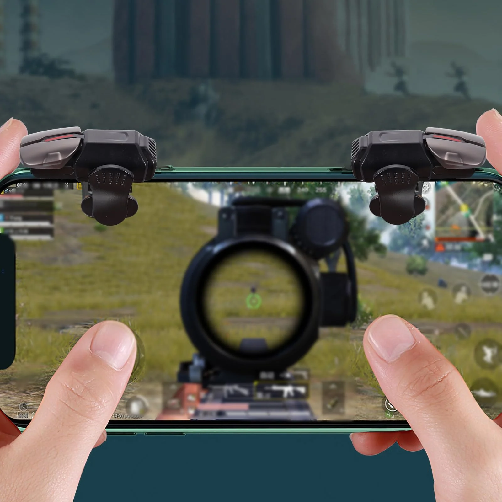 1 Pair Mobile Game Triggers Professional Gaming Controllers for iOS Sensitive Aim & Fire Joysticks for Mobile Gaming - Image 2
