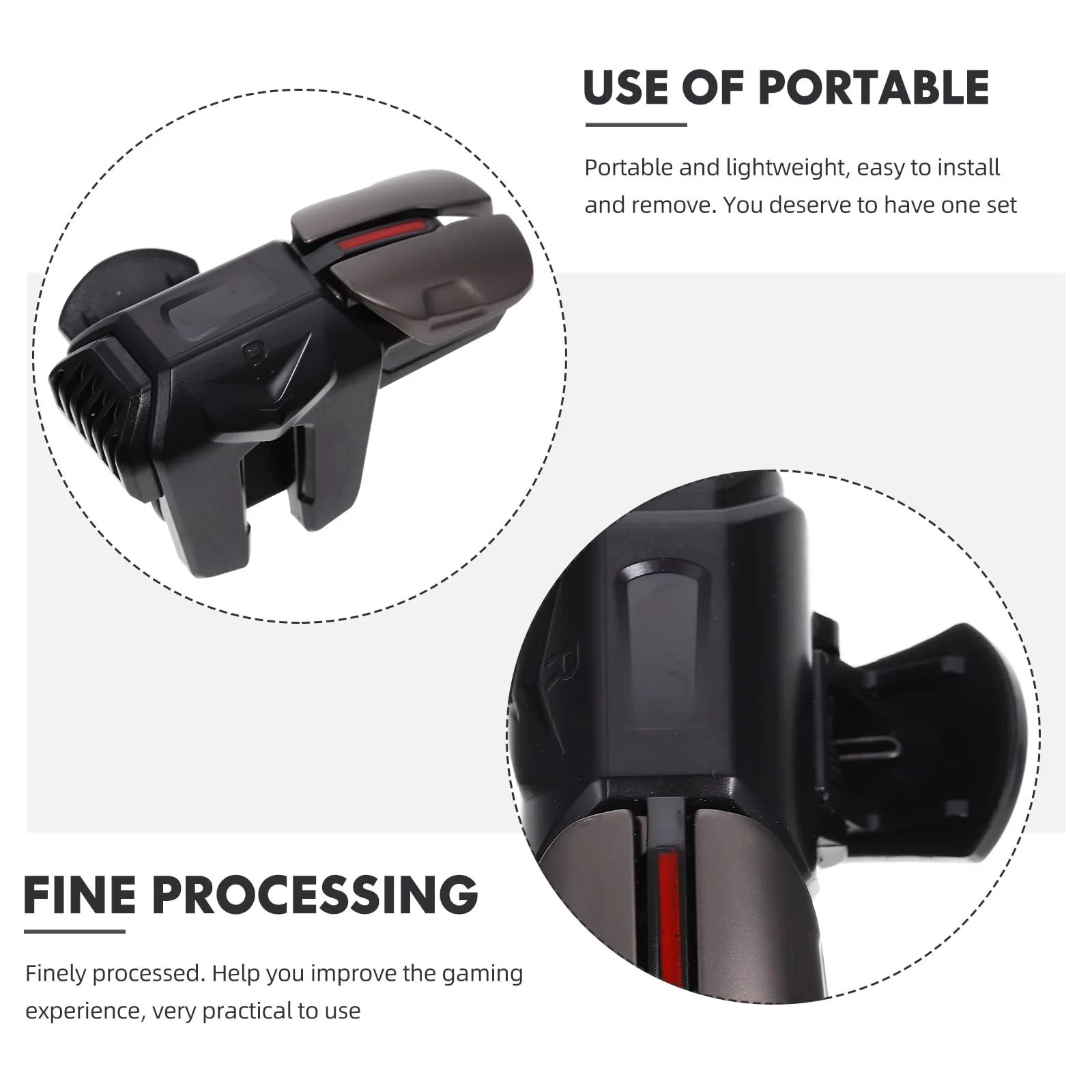 1 Pair Mobile Game Triggers Professional Gaming Controllers for iOS Sensitive Aim & Fire Joysticks for Mobile Gaming - Image 5