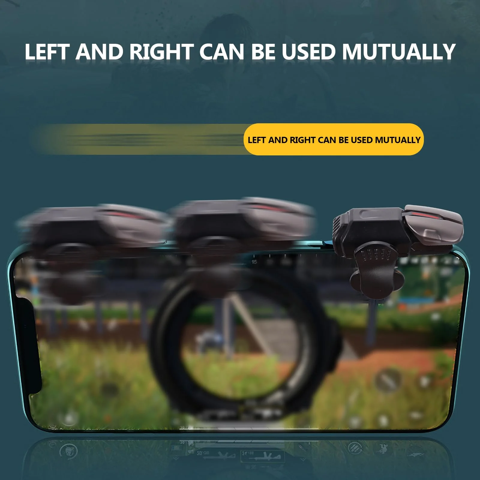 1 Pair Mobile Game Triggers Professional Gaming Controllers for iOS Sensitive Aim & Fire Joysticks for Mobile Gaming - Image 6