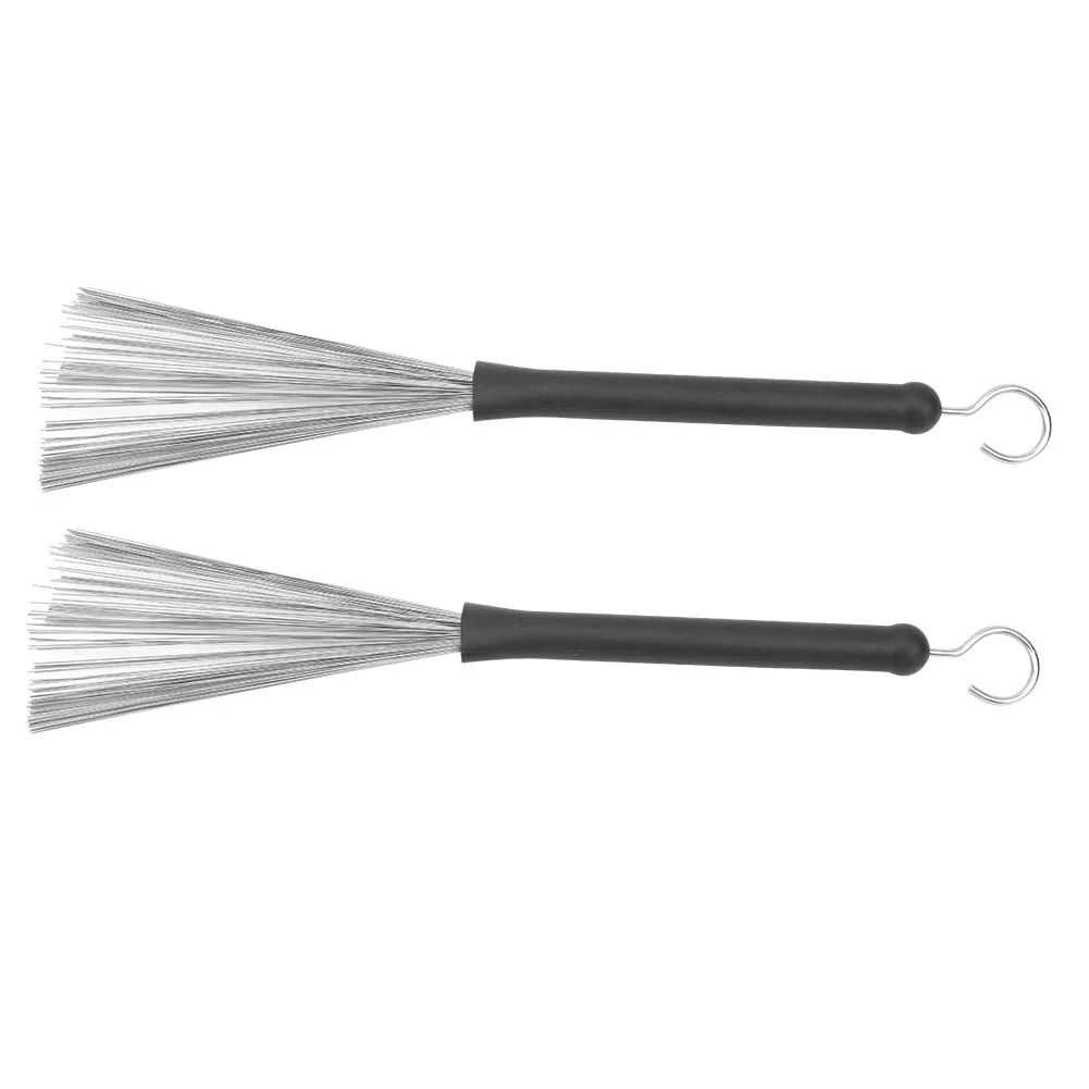 1 Pair Retractable Drum Wire Brushes Drum Stick Brushes for Jazz Folk Rock Band Playing Accessories - Image 9