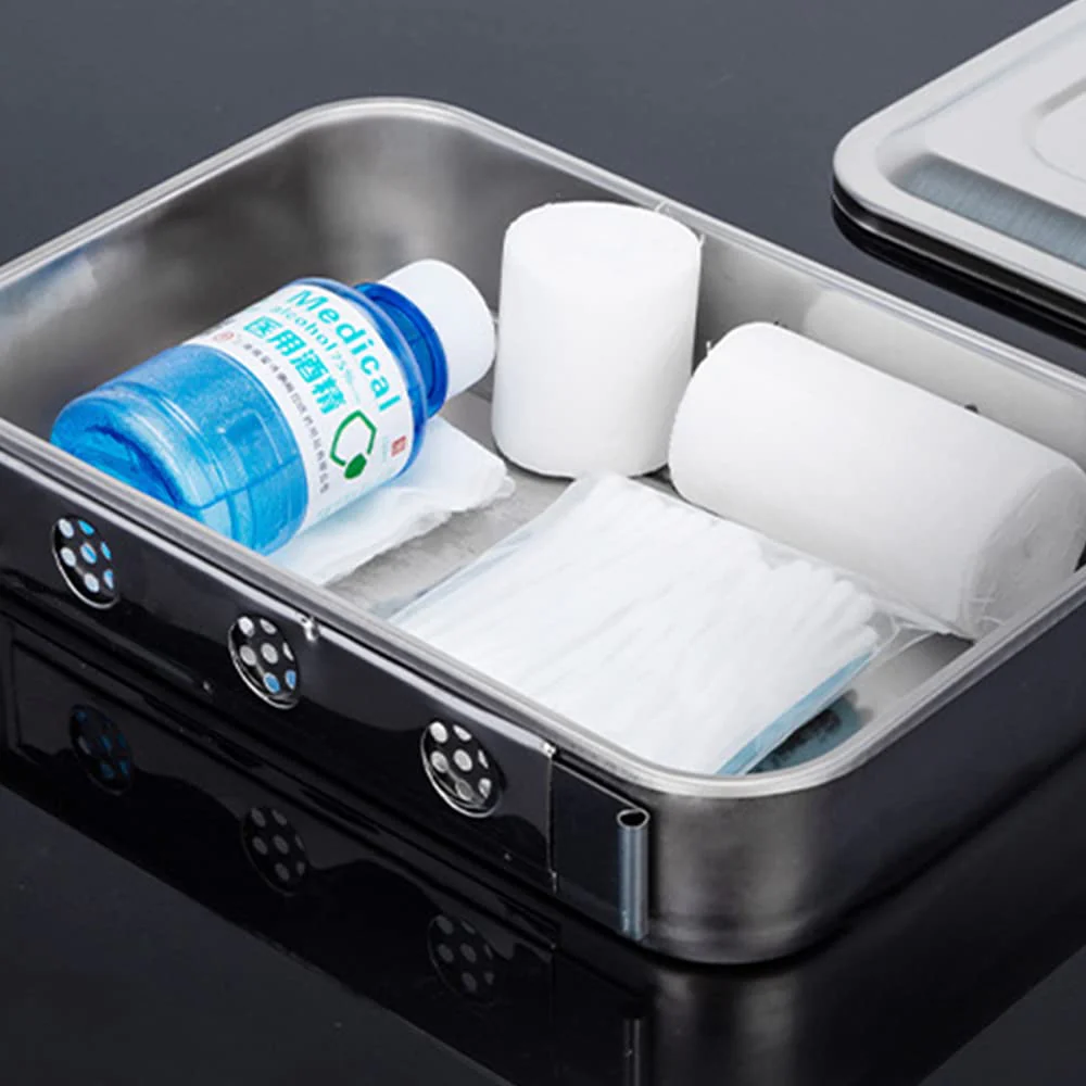 1 x Storage Box for Surgical Instruments Made of Stainless Steel for Professional Operations, Veterinary Medicine, Beauty Salon (11.5 Inches (without Hole)) - Image 6