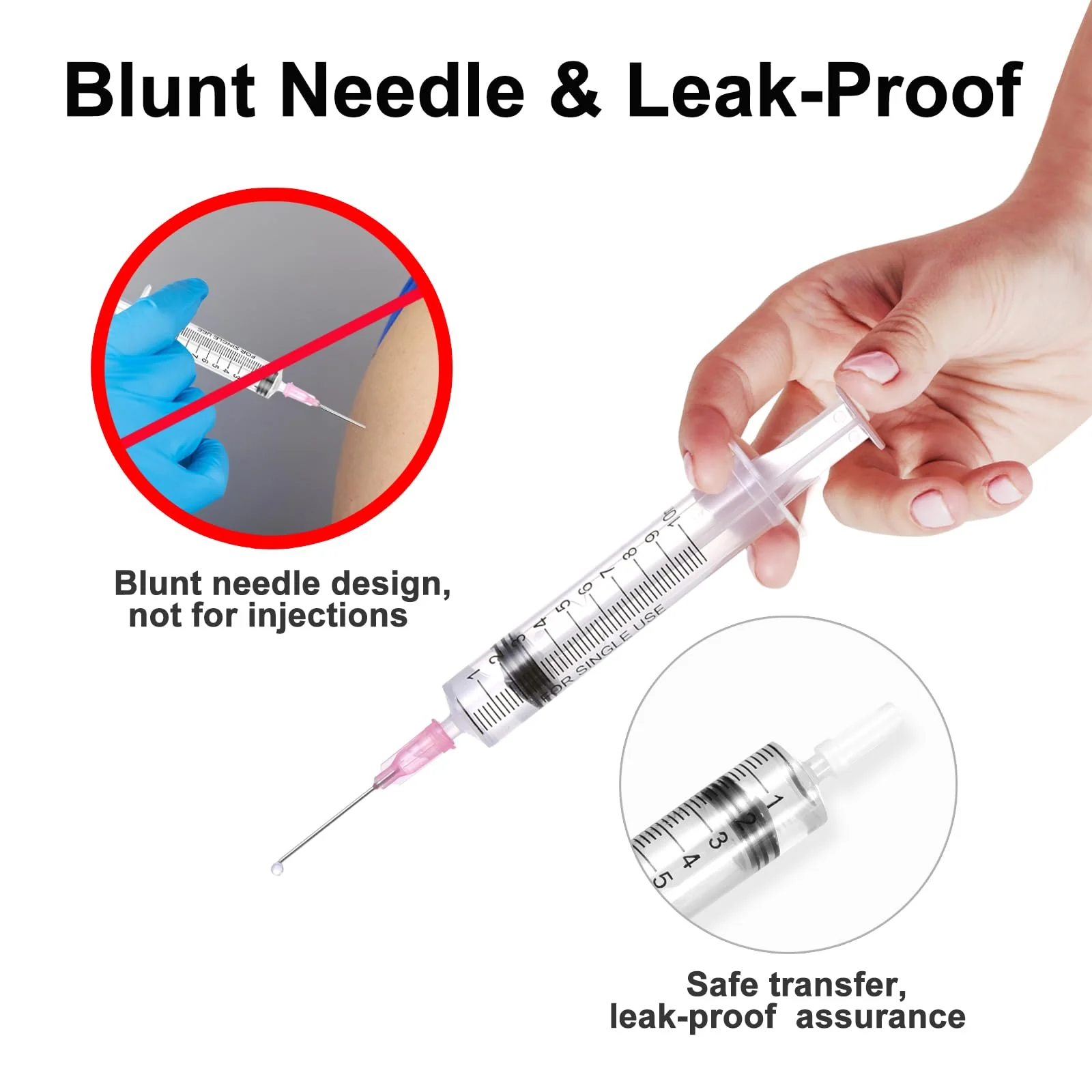 10 ml Plastic Syringe with Needle Pack of 10 Syringes Individually Packed Durable Colostrum Syringes Versatile Dosing Syringes Reusable Liquid Syringe Measuring Syringe for Garden - Image 6