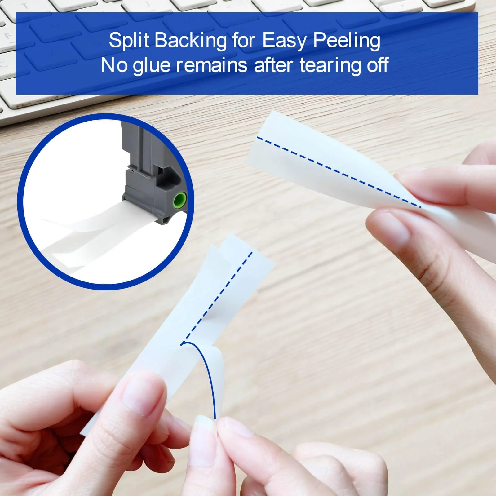 10-Pack Label Maker Tape Replacement for TZe231 Brother P Touch Label Maker Tape 12mm 0.47 Inch Laminated White Tz Tape Compatible with PT-D210 PT-D200 PT-D220 PT-H100 PT-H110 PT-D600, Black on White 10 - Image 5