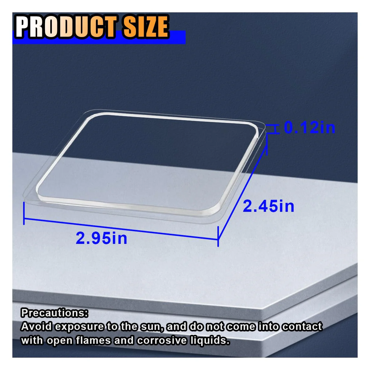 10 Pack Sticky Gel Pads, Traceless Clear Double Sided Gripping Pads, Washable Reusable Super Adhesive Pad, Anti Slip Pad Holder Mat for Car Dashboard Cell Phone Home Office Walls - Image 2