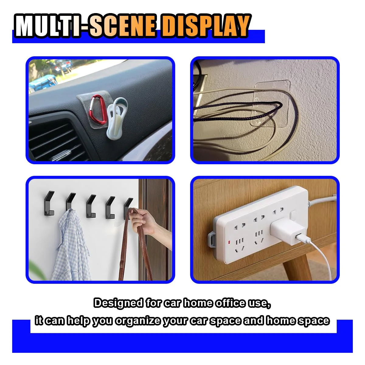 10 Pack Sticky Gel Pads, Traceless Clear Double Sided Gripping Pads, Washable Reusable Super Adhesive Pad, Anti Slip Pad Holder Mat for Car Dashboard Cell Phone Home Office Walls - Image 4