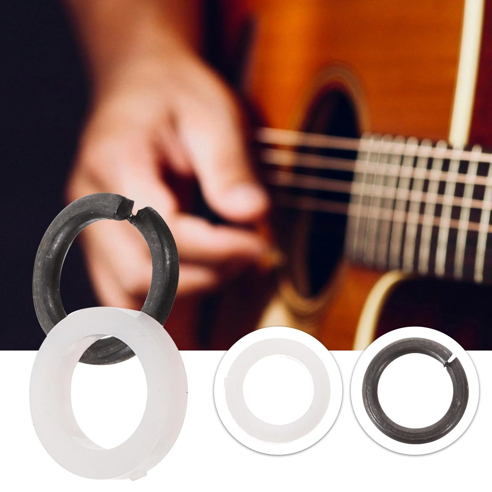 10 Pairs Guitar Peg Spacer Portable Guitar Gasket Tuner Supply Guitar Tuning Peg Gasket Guitar Spacer for Tuner Replaceable Tuner Washer Tuner Peg Washers Tuner Guitar Pads - Image 2
