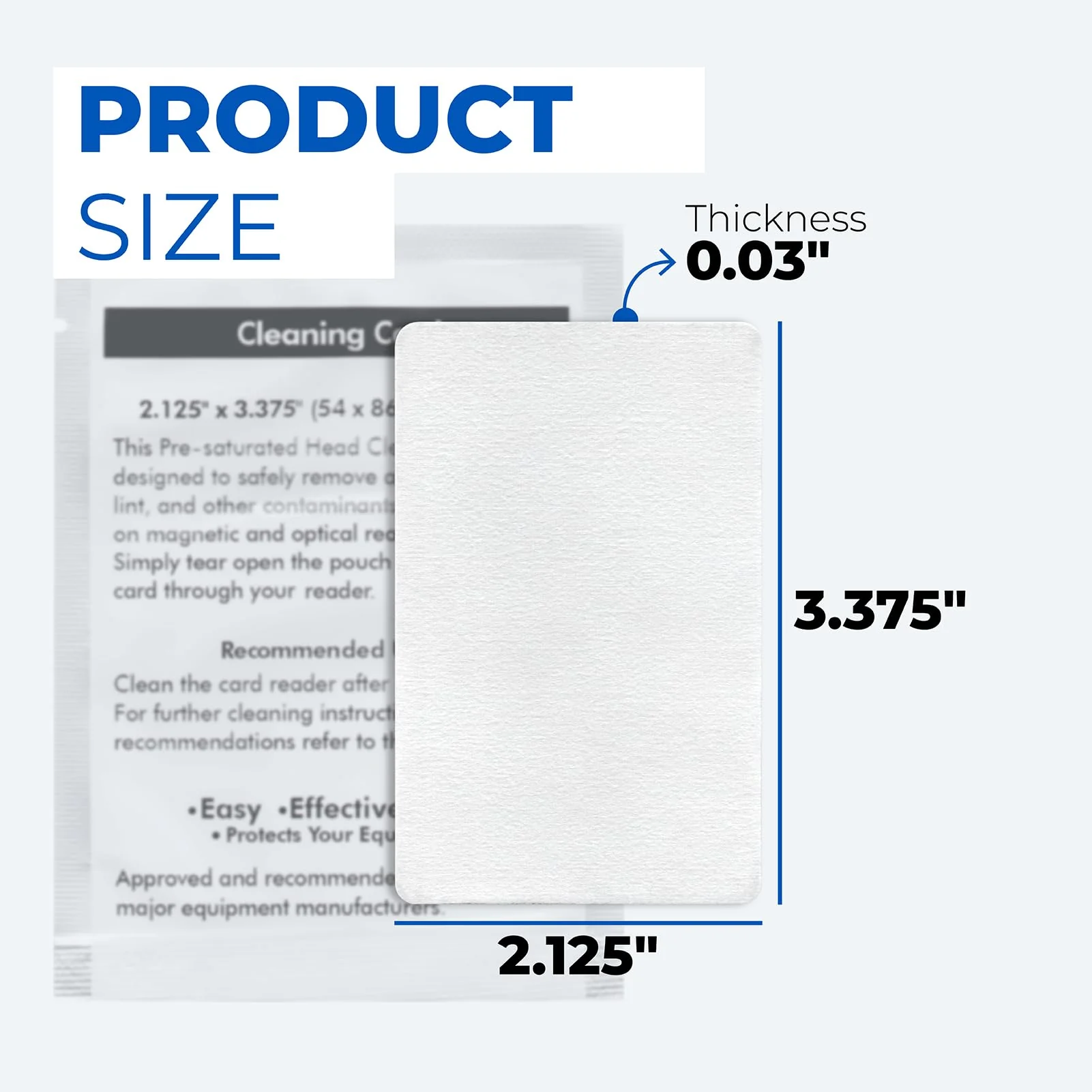 10 Pc 60622 Cleaning Card Compatible with Dymo LabelWriter 550 450 5XL 4XL Label Printer Cleaning Sheets Swipe, 3.375 x 2.125 Inch Card Reader POS Direct Thermal Swiper Cleaner - Image 2