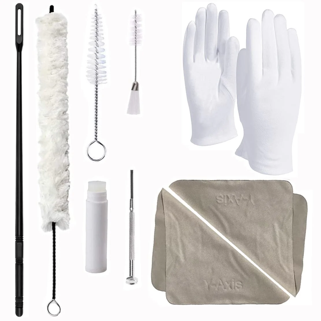 10 Pcs Flute Cotton Cleaning Brush Kit