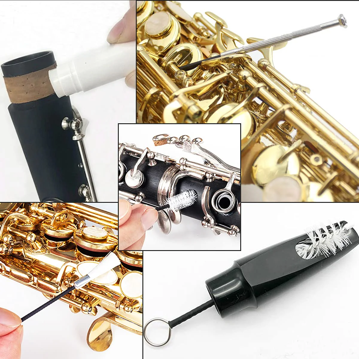 10 Pcs Flute Cotton Cleaning Brush Kit - Image 7