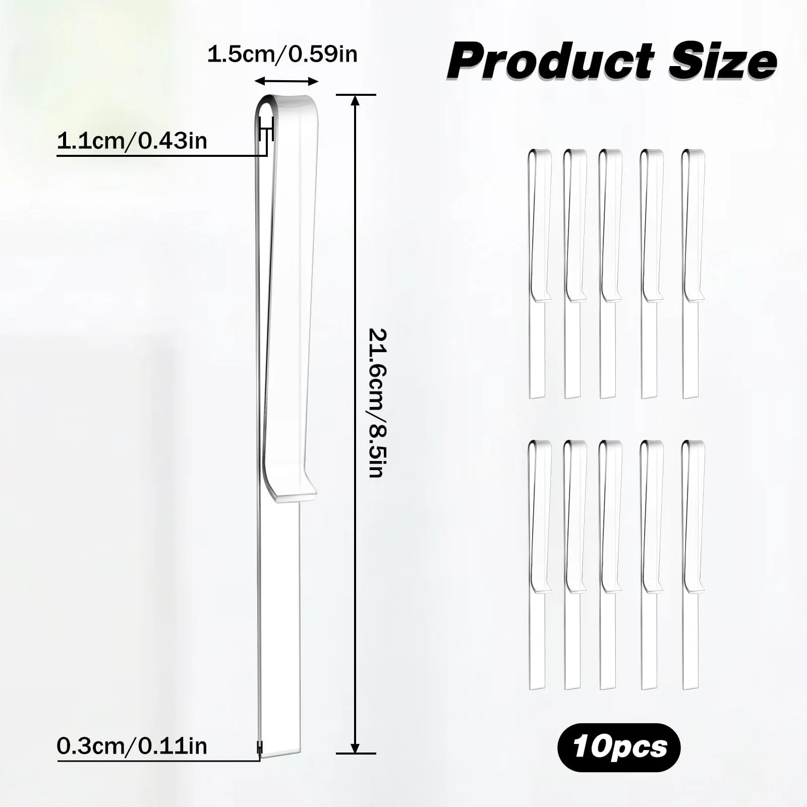 10 Pcs Music Stand Clips, Clear Acrylic Music Book Stand Page Holder Clip Piano Book Holder Clips for Wind for Musician Composer Pianist Outdoor Gig Rehearsal Easy Reading - Image 2