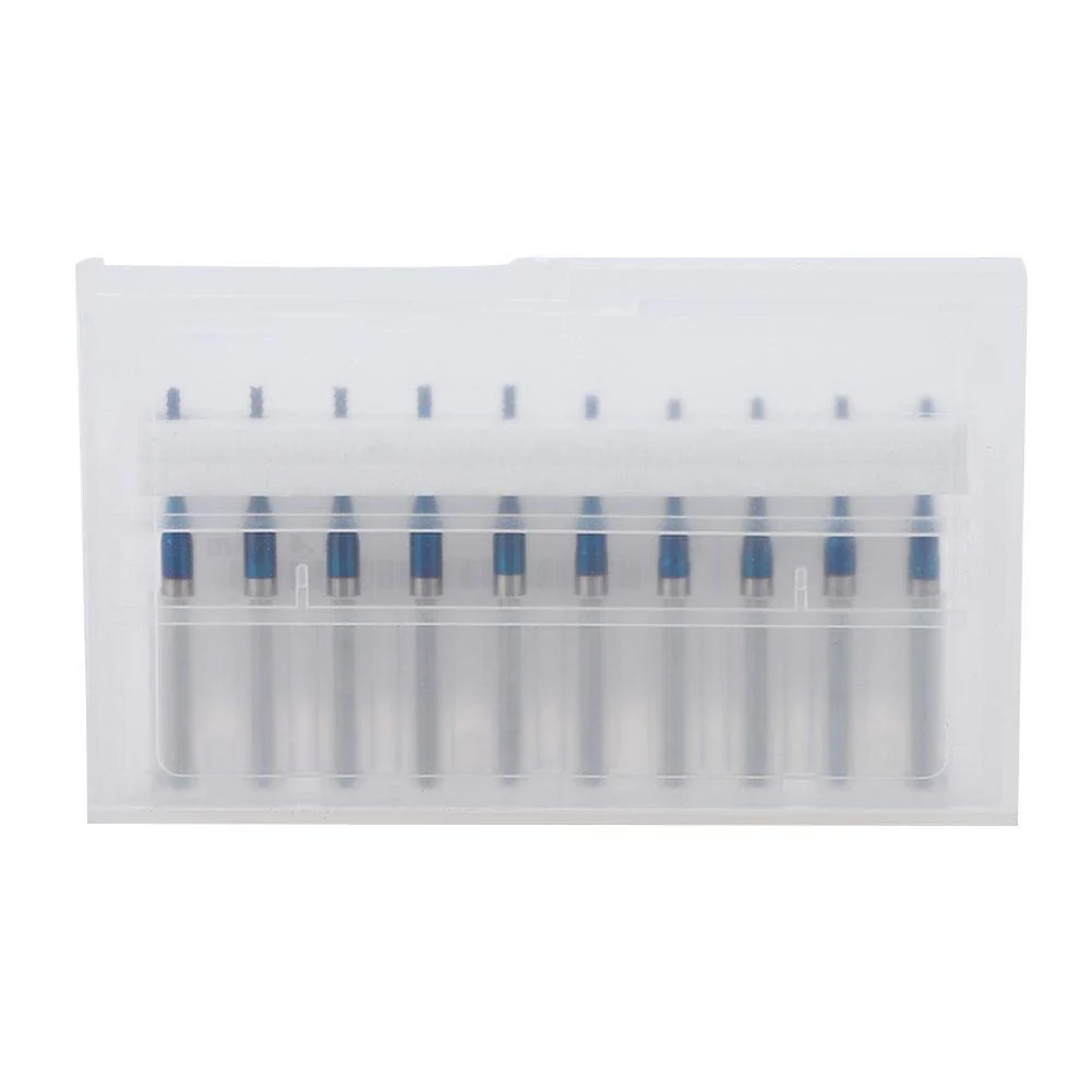 10-Piece End Mill Set Carbide Cutter Blue Corn Cutter CNC PCB Engraving Milling Tool (1.4 mm) - Image 7