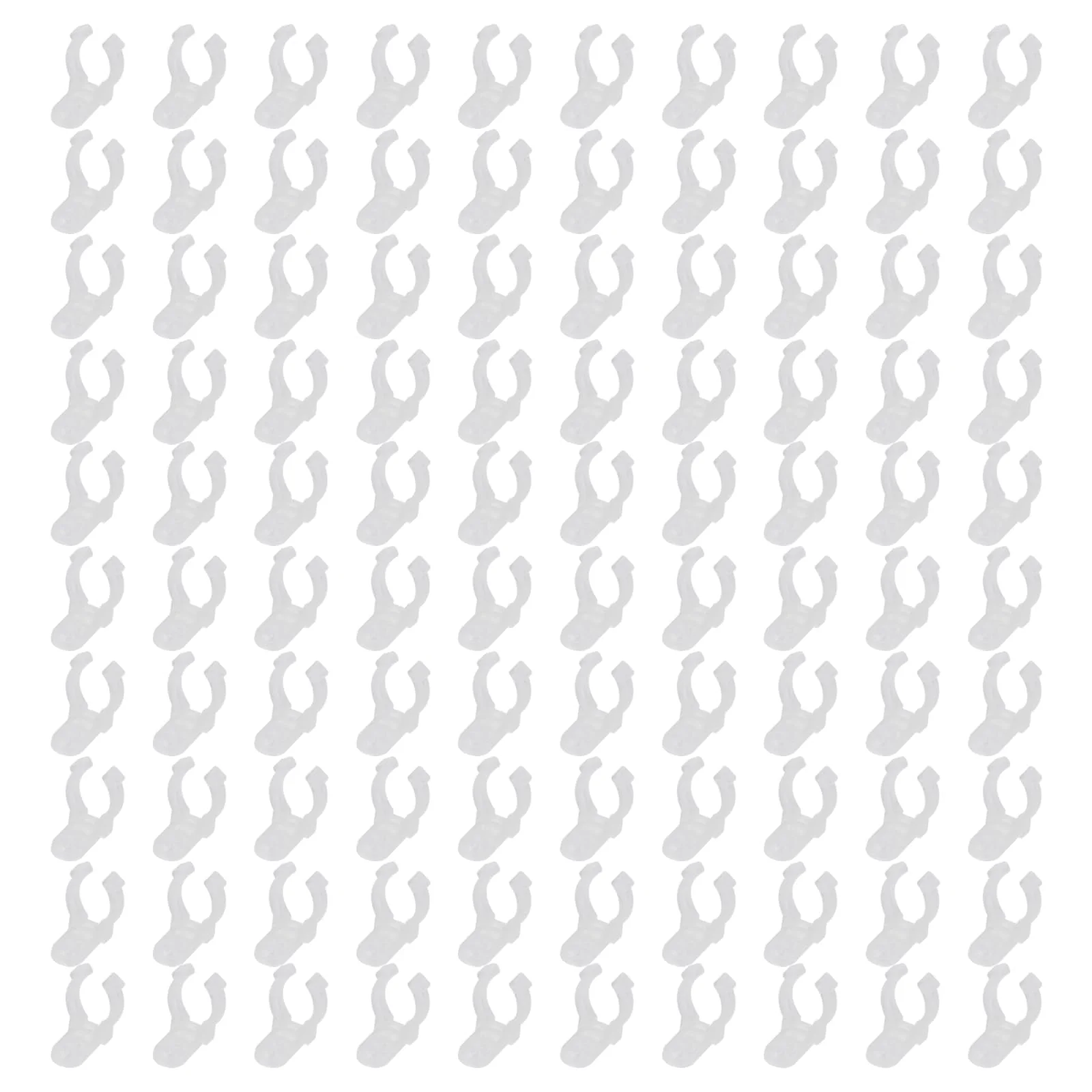 100Pcs 1/2 Inch LED Rope Light Clips Holder Cable Clips with Screws for Hanging Christmas Light String Lights Outdoor Wedding Patio LED Light Wall Mount 1/2 Inch(12mm) Transparent