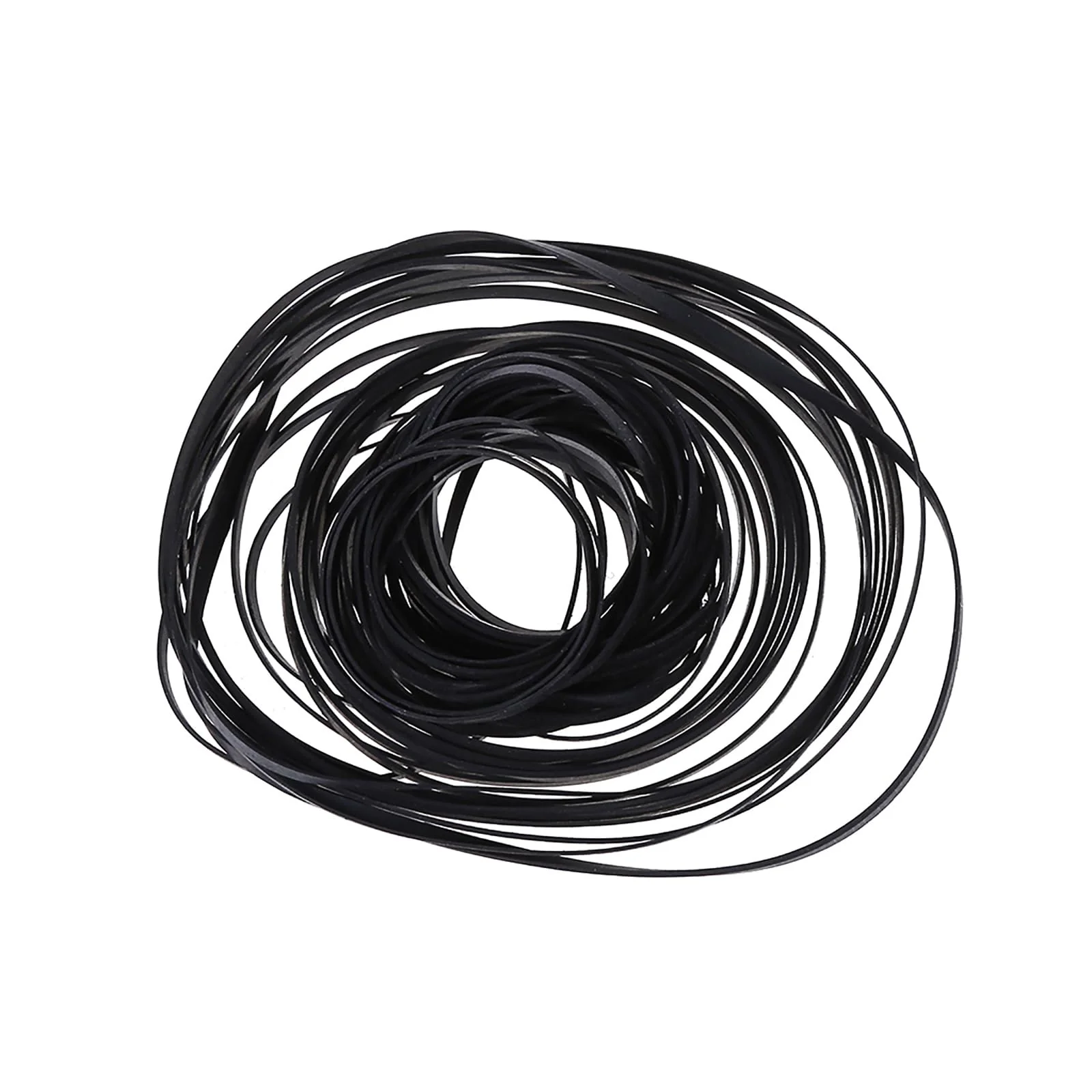 100PCS Mix Size Flat Belts 3mm Rubber Belts Cassette Tape Belt 40-135mm Fold Length for DVD Drives Belt Assortment for Cassette Player - Image 5