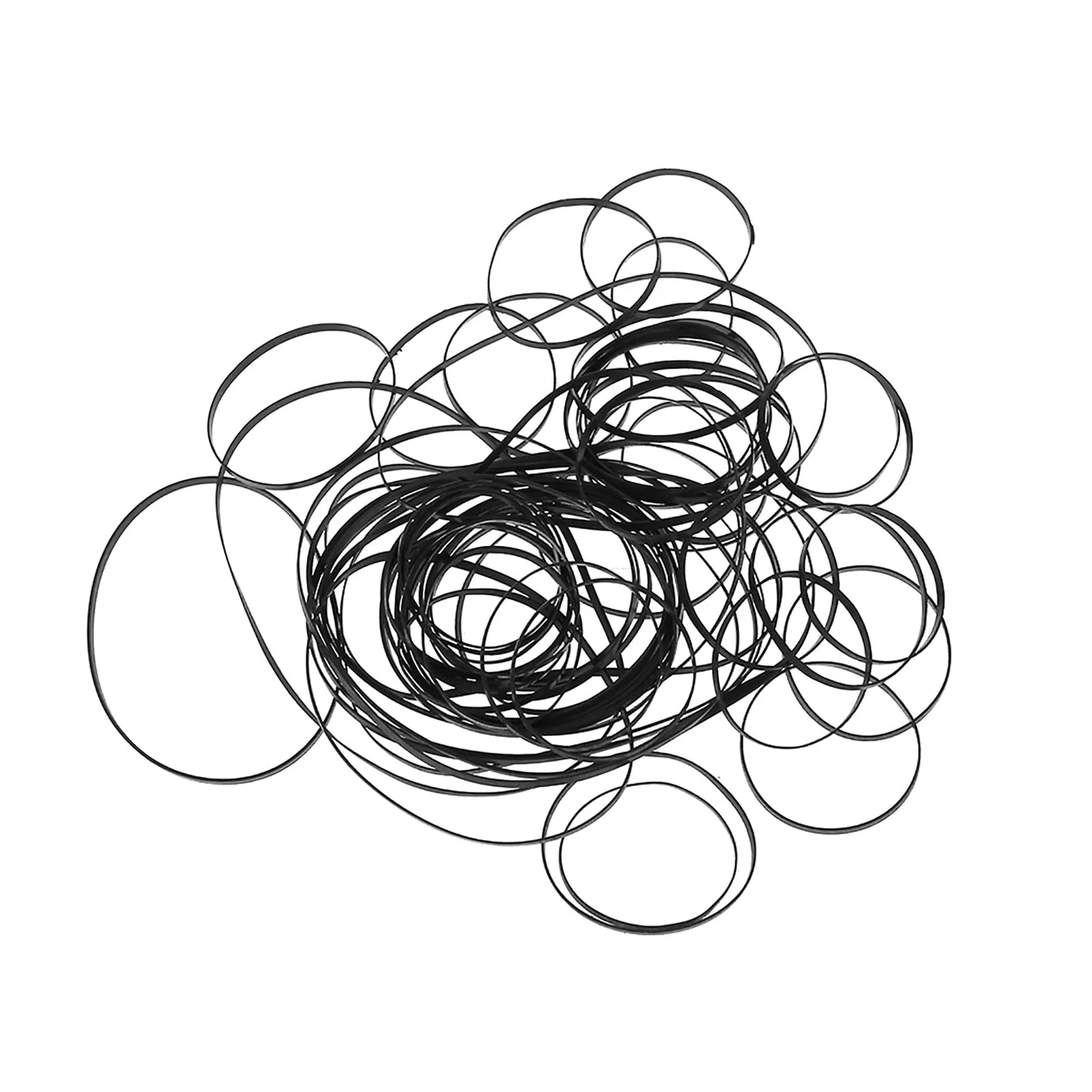100PCS Mix Size Flat Belts 3mm Rubber Belts Cassette Tape Belt 40-135mm Fold Length for DVD Drives Belt Assortment for Cassette Player - Image 7