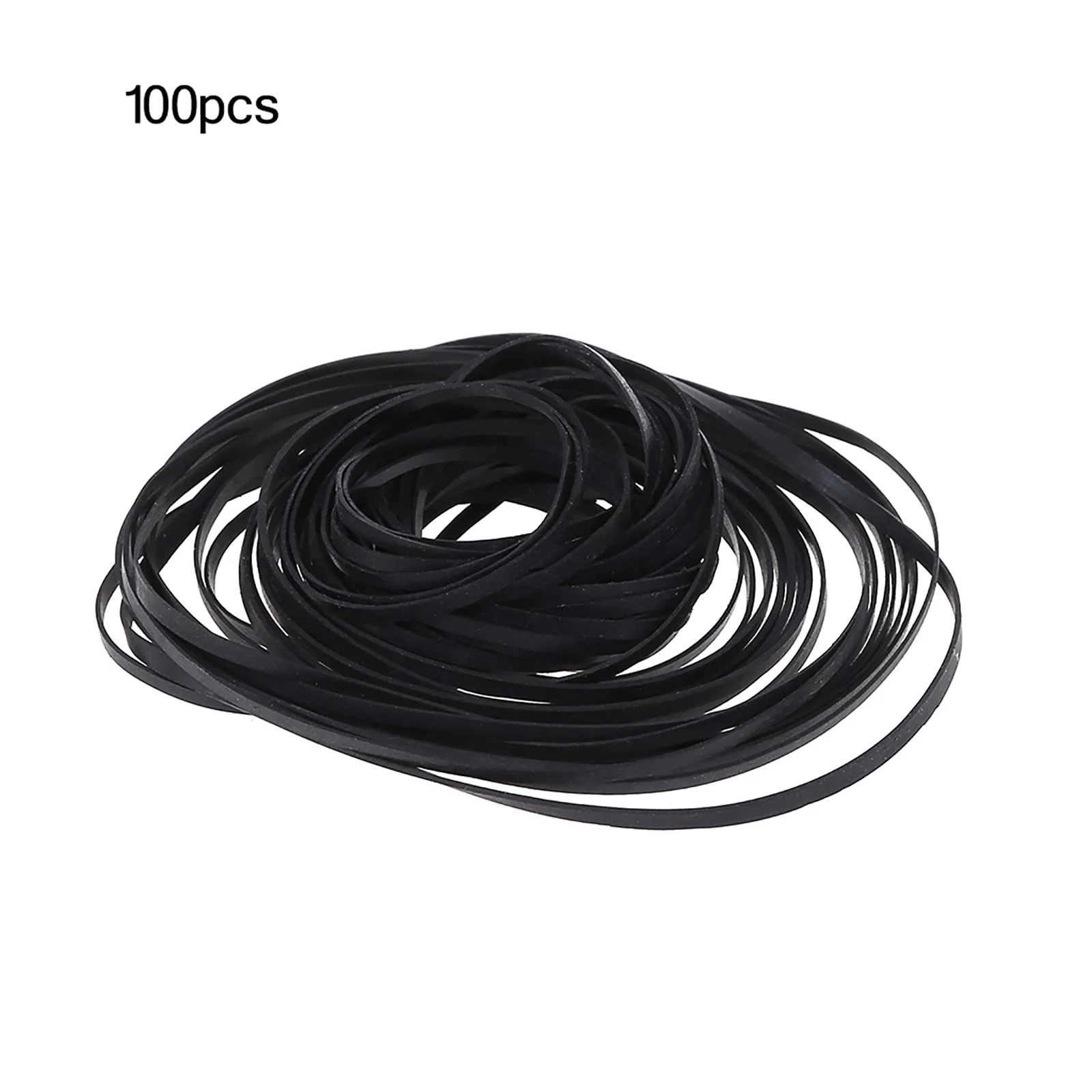 100PCS Mix Size Flat Belts 3mm Rubber Belts Cassette Tape Belt 40-135mm Fold Length for DVD Drives Belt Assortment for Cassette Player - Image 8