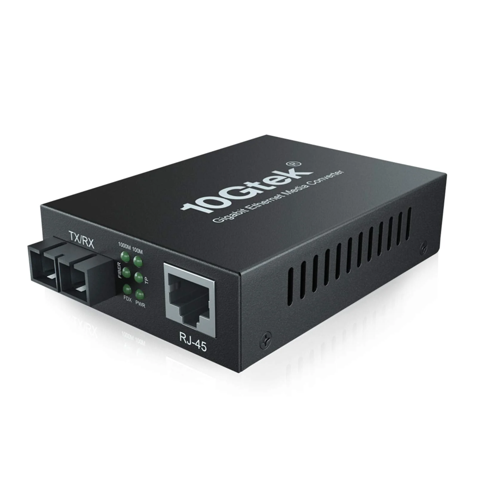 10Gtek 1.25G Gigabit MultiMode Fiber to Ethernet Media Converter, MMF Dual SC Fiber to Ethernet Copper RJ45 Converter for 10/100/1000Base-Tx to 1000Base-SX, UL Certified, up to 550-m 550m X1
