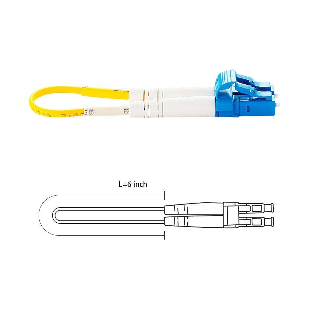 10Gtek LC Fiber Optic Loopback Adapter - LC Connector Singlemode 9/125 (OS2) Test Plug for Testing Applications or Network restorations OS2/LC X1 - Image 4