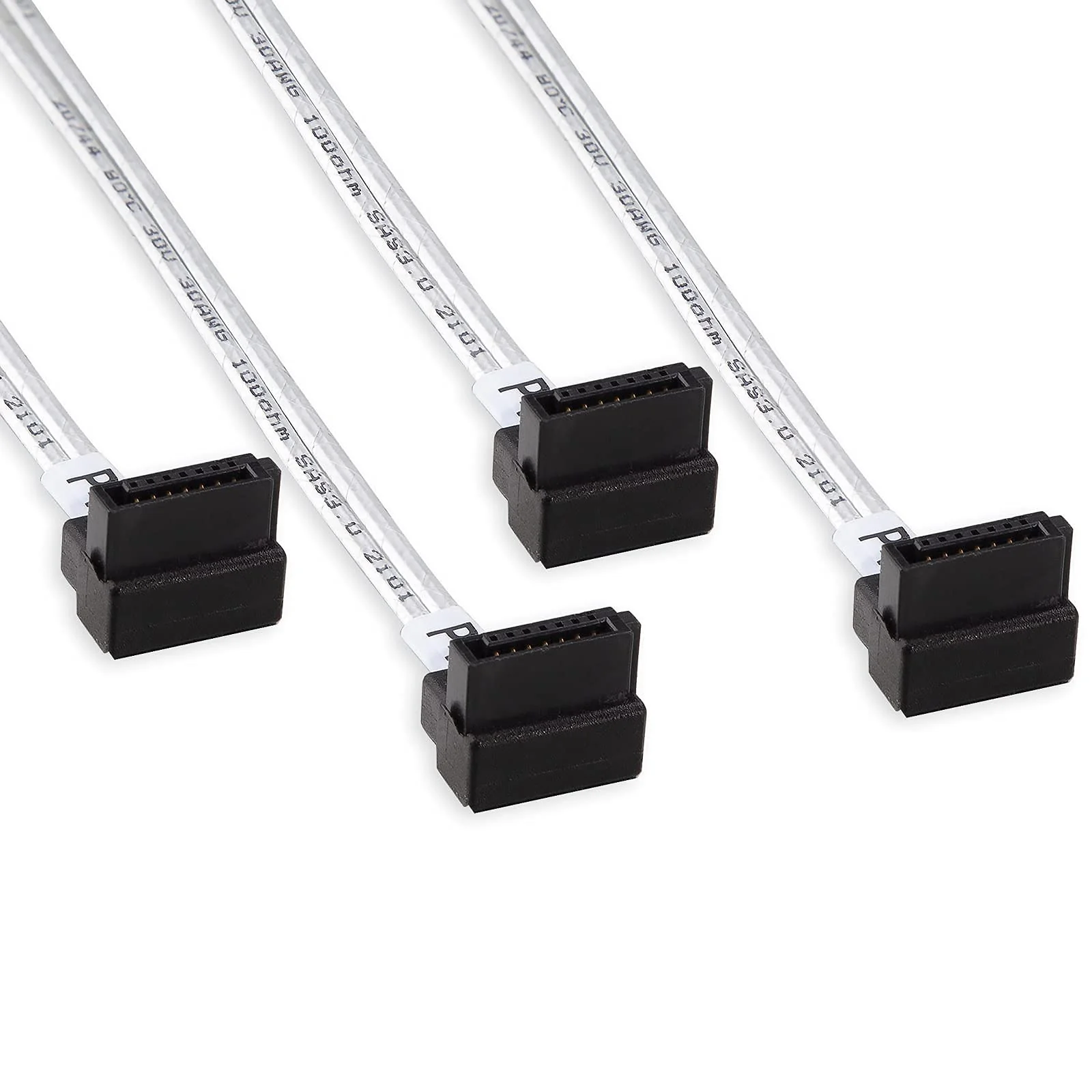 10Gtek MiniSAS HD SFF-8643 Breakout to 4xSATA Cable, Compatible with Raid Controller Hard Drive, SATA Right Angle, 0.5m(1.6ft) SATA(Right Angle) - Image 3