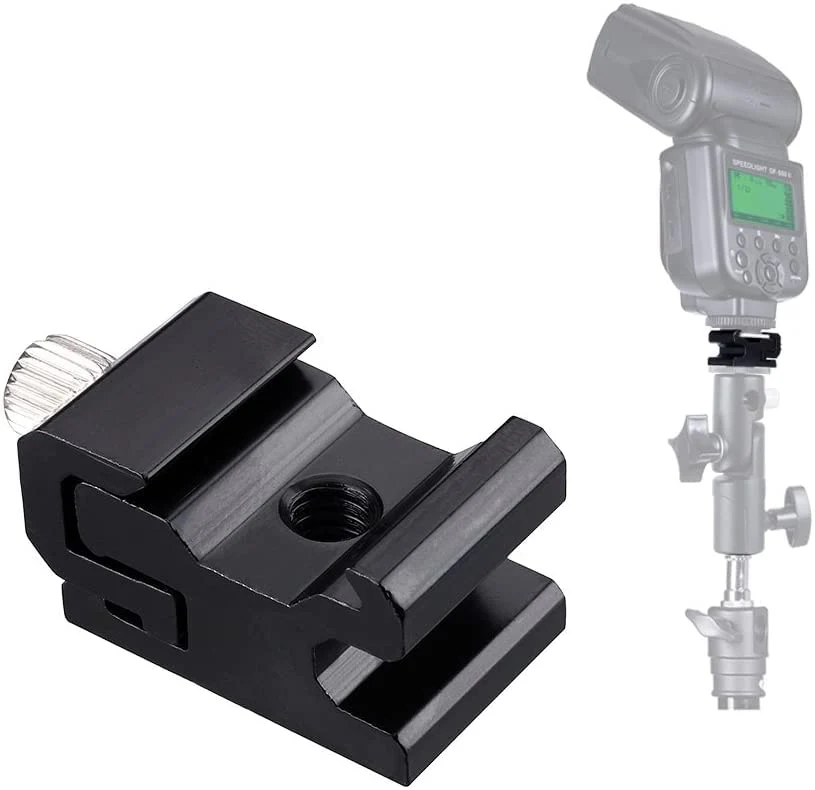 10pcs 1/4 Inch Cold Shoe Mount Adapter and Hot Shoe Flash Stand Adapter Kit for DSLR Camera Rig, Camera Flash Shoe Mounts for Light Tripod - Image 2