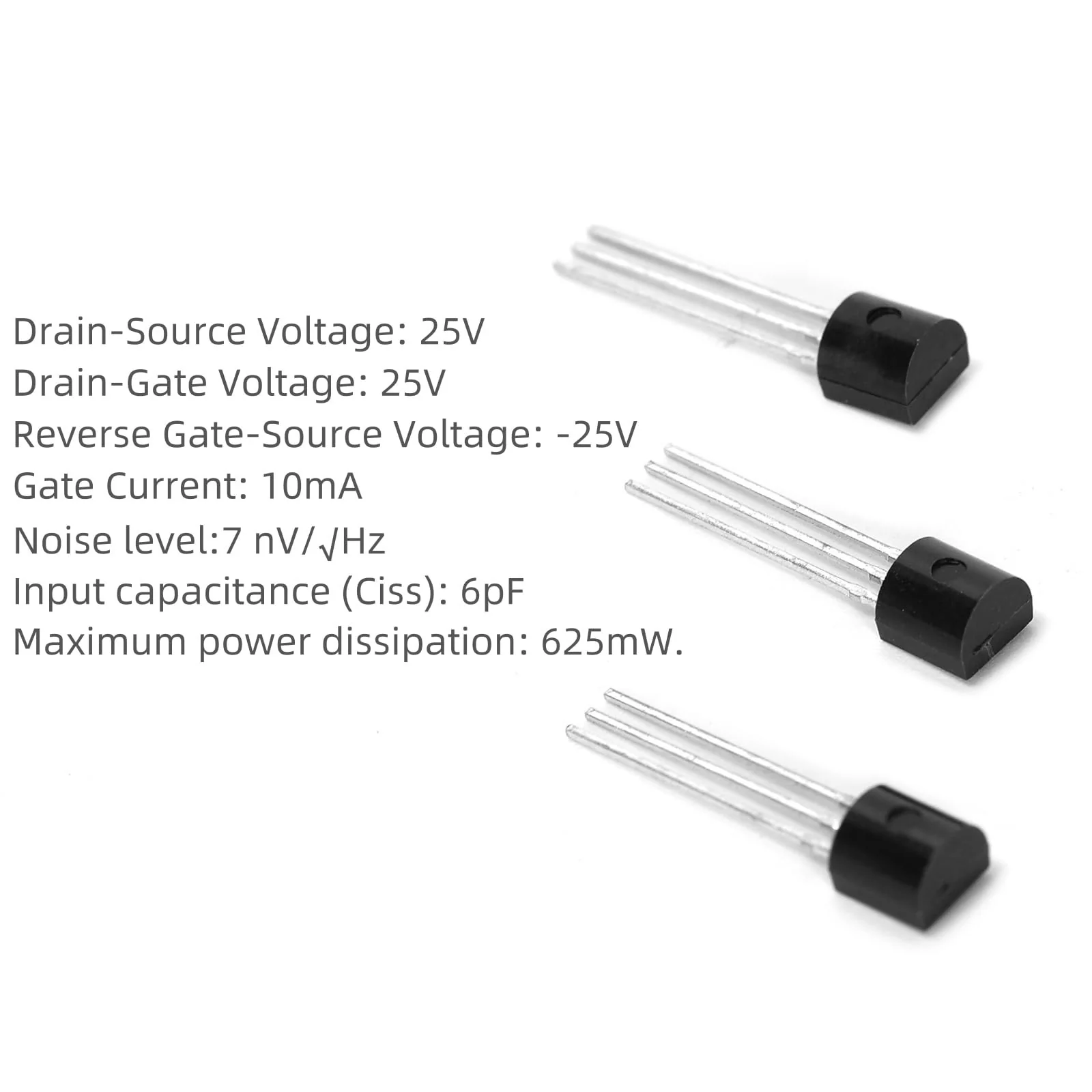 10Pcs 2N5457 N-Channel 5457 JFET Transistor 25V 10MA for DIY Projects Switching Transistor Analog Switch Bass Audio Amplifier - Image 5