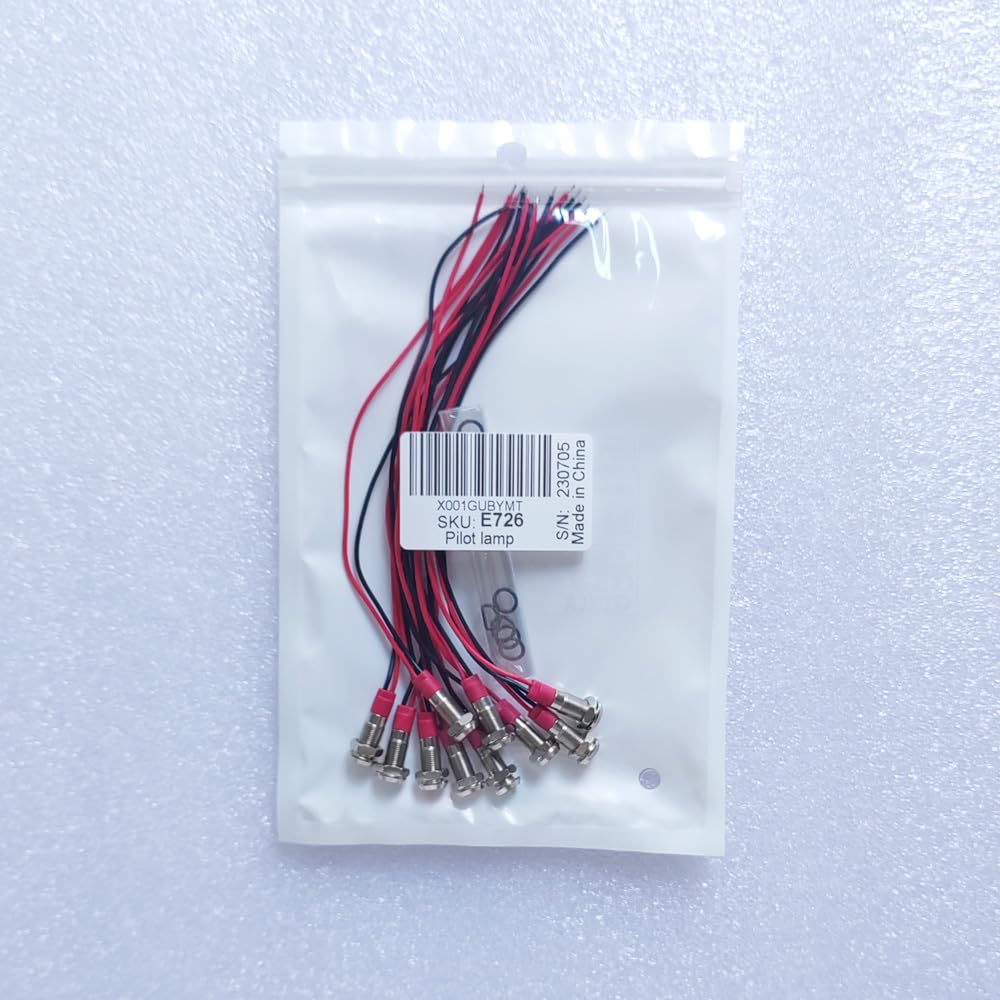10pcs 6mm 3V-4.5V-5V-6V-7.5V-9VDC LED Metal Indicator Light Waterproof Signal Lamp Pilot Dash Directional Car Truck Boat with Wire(Red/Orange/Blue/Green/White) R/G/B/A/W - Image 7