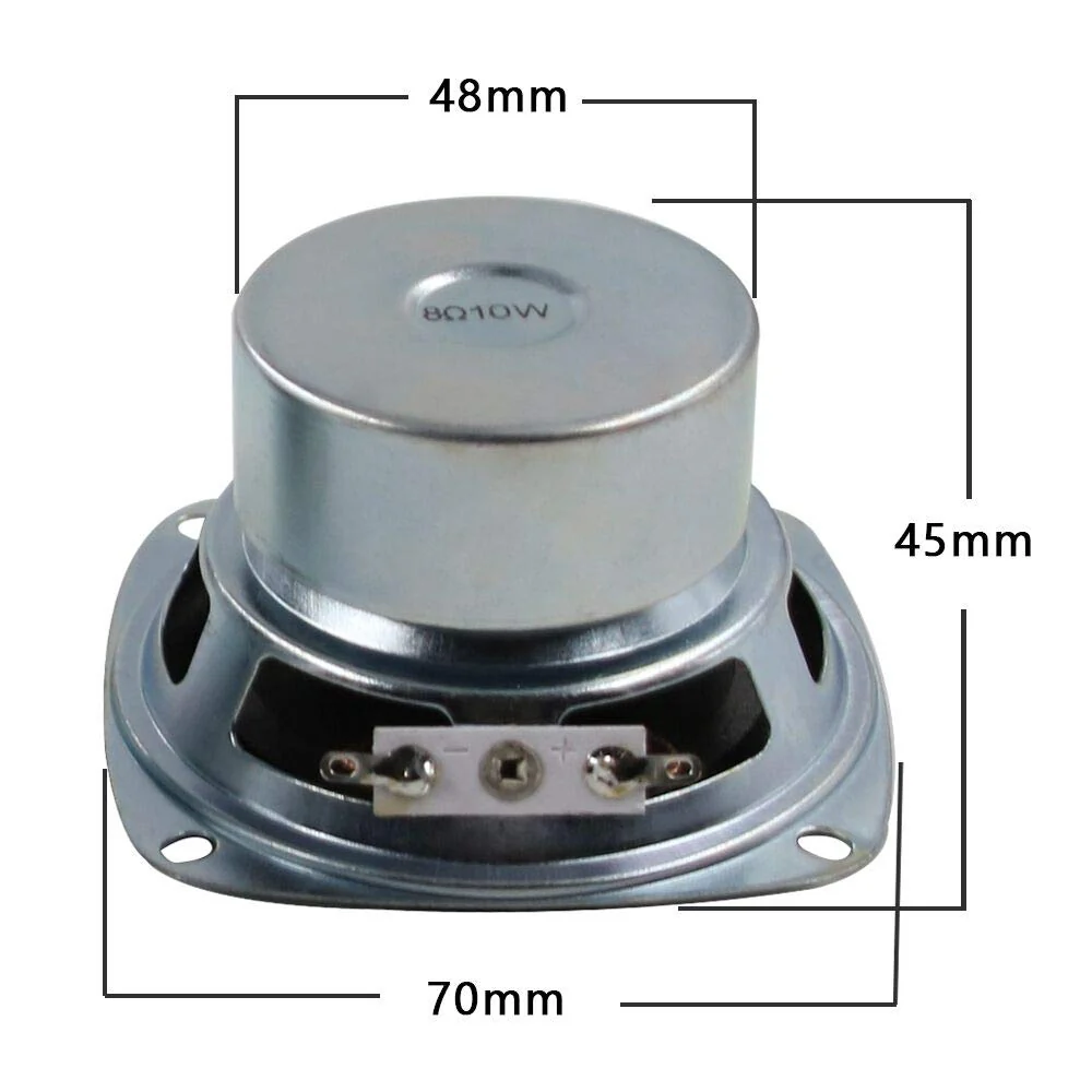 10W Mini 3" HiFi Full Range Speaker 8 Ohm Anti-Magnetic Audio 2.0/2.1 Home Stereo Woofer Loudspeaker 90dB High Sensitivity for DIY Boom Box Satellites Speaker - Image 4