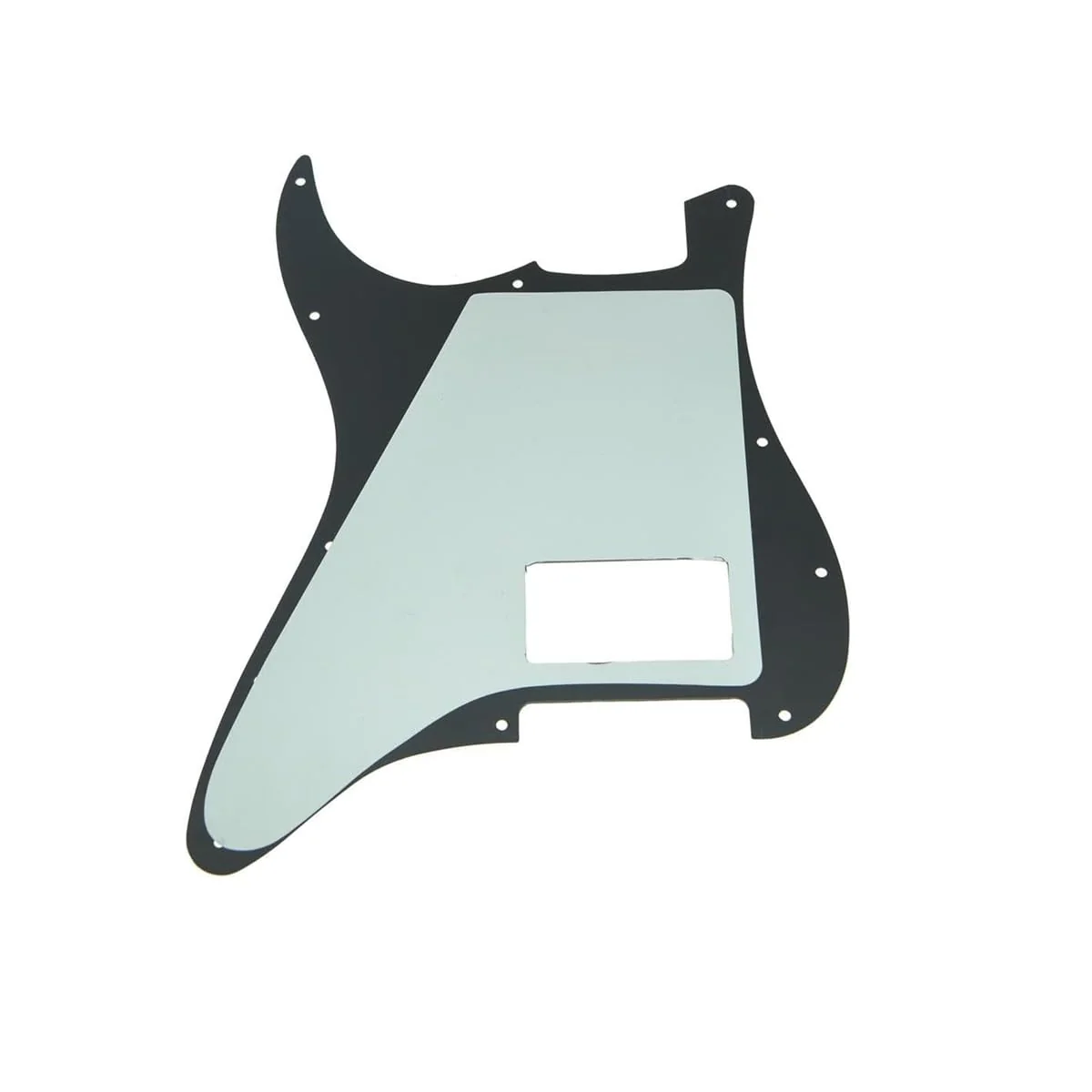11 Hole ST/Strat Style One Humbucker Guitar Pickguard For USA/Mexico Fender Tom Delonge Strat Electric Guitar Black 3Ply - Image 3