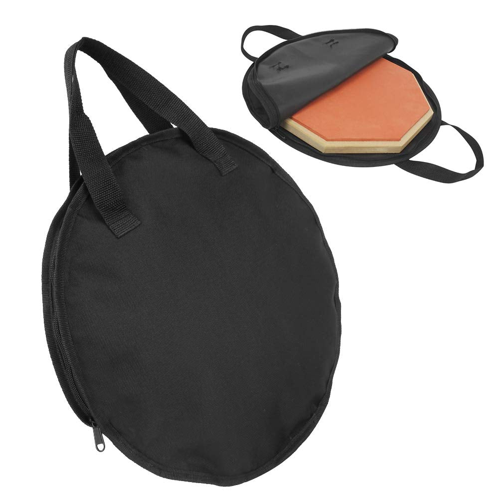 12 Inch Dumb Drum Bag,Rust-Proof Oxford Cloth Dumb Drum Practice Pad Bag with Zipper for Dumb Drum Storage - Image 3