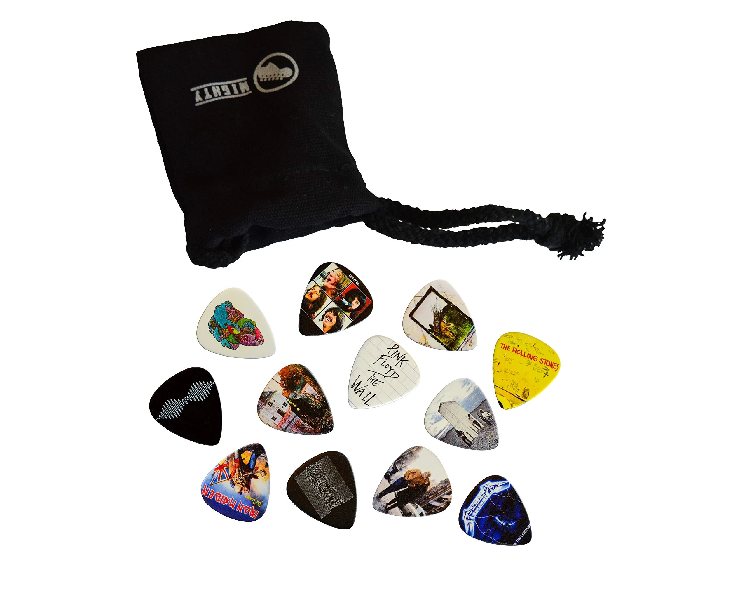 12 x Classic Albums Guitar Picks Set Guitar Plectrums For Every Guitarist Both Sided Print Pick In Pick Tin Sized 0.46, 0.71, 0.81, 0.88, 0.96, 1.2 mm Electric Guitar, Acoustic Guitar And Bass (Set 2) - Image 7