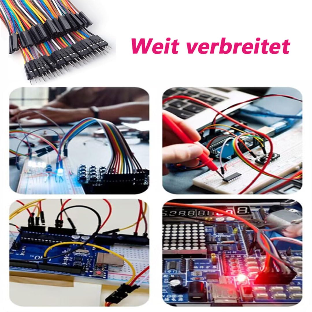 120 Pin Jumper Wire 40 x 10 cm, 40 x 20 cm, Male to Female, Male to Male, Female to Female Jumper Wires Breadboard, Cable Jumper 28AWG Wire Bridges for M2M/F2M/F2F Arduino - Image 6