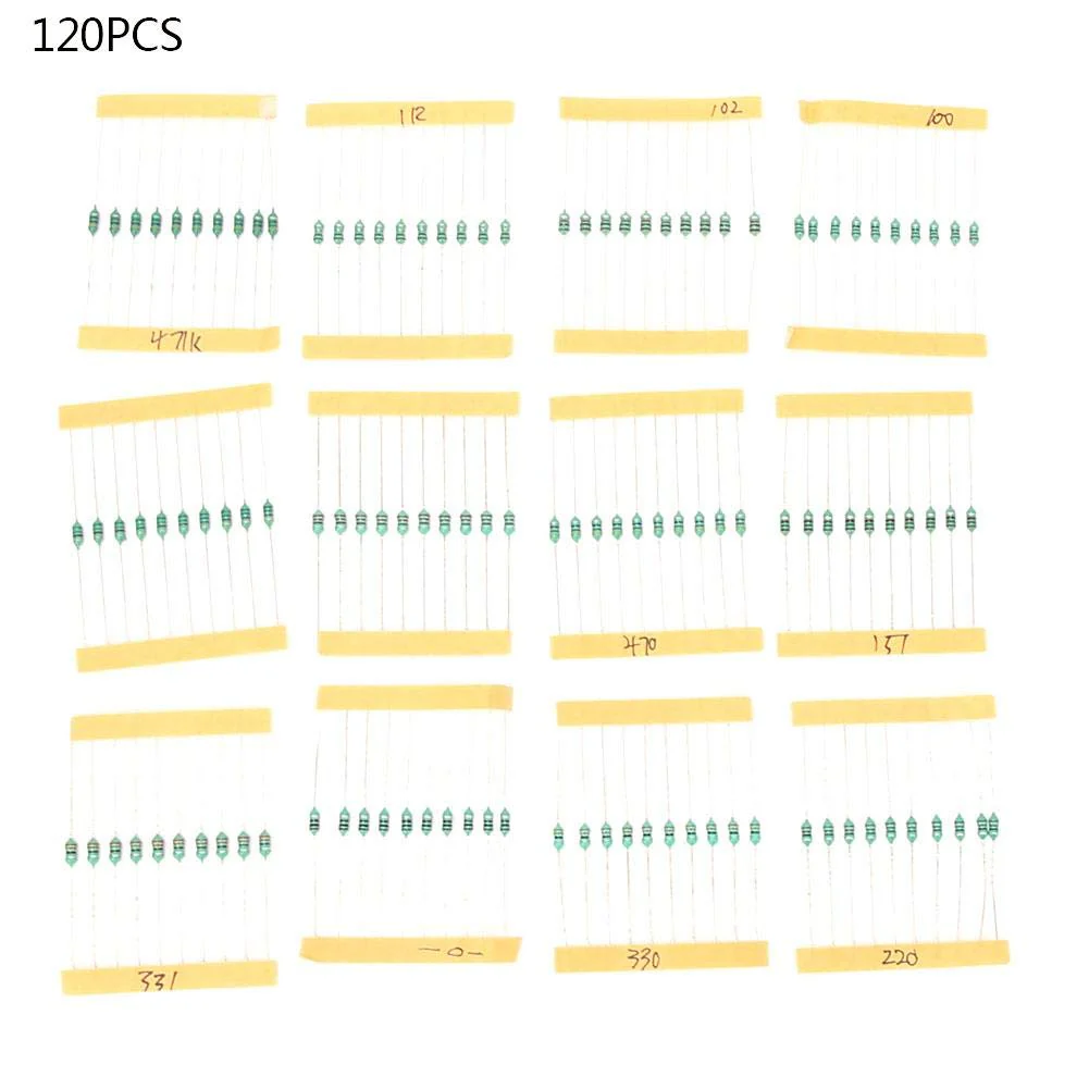 120pcs Inductors 1/4W 1UH - 1MH 12 Inductor Colour Ring Standard Inductor for Electronic Part - Image 8
