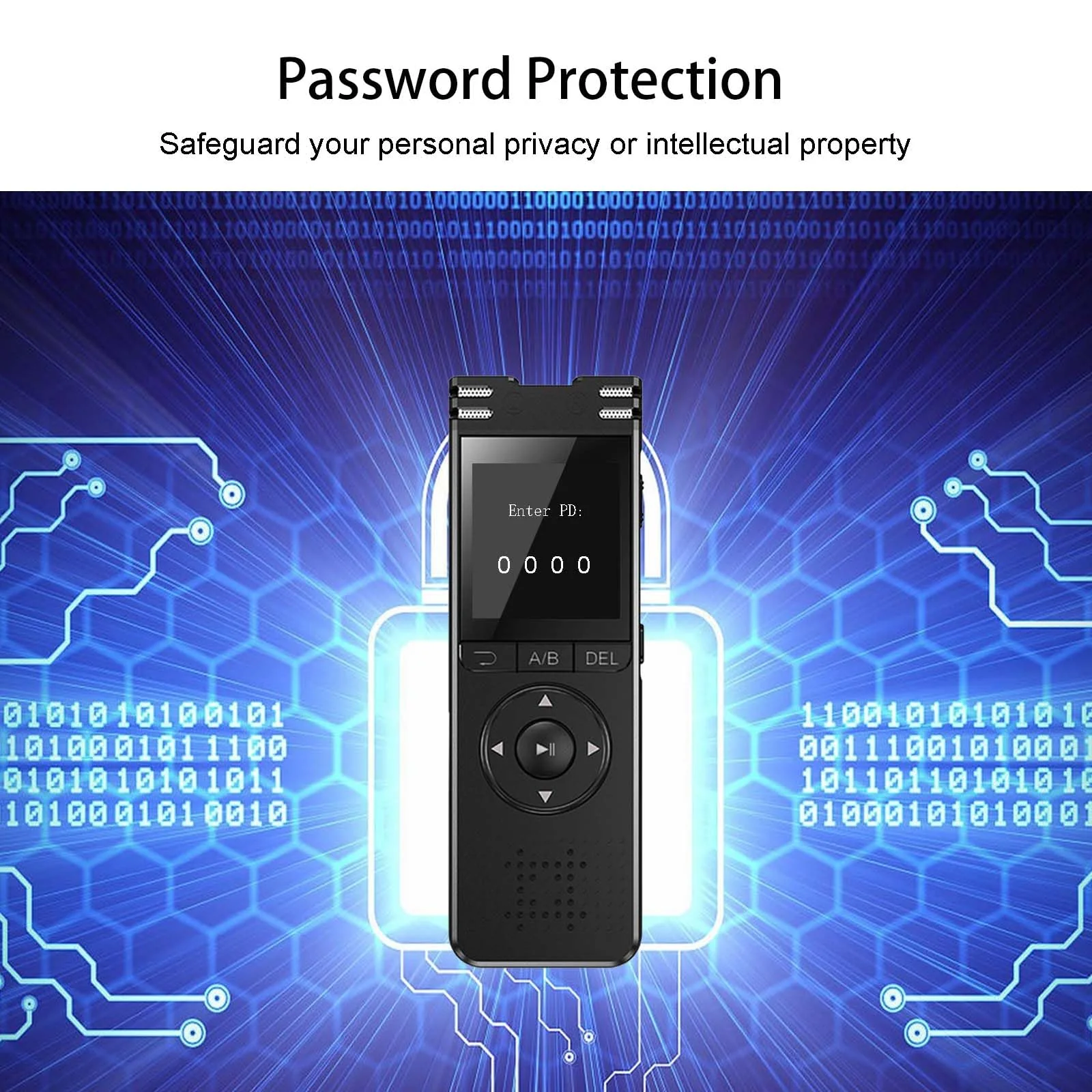 128GB Digital Voice Recorder with Playback Upgraded Voice Activated Recording with Premium Noise Reduction Dictaphone Device Perfect for Lectures Meetings Interviews - Image 6