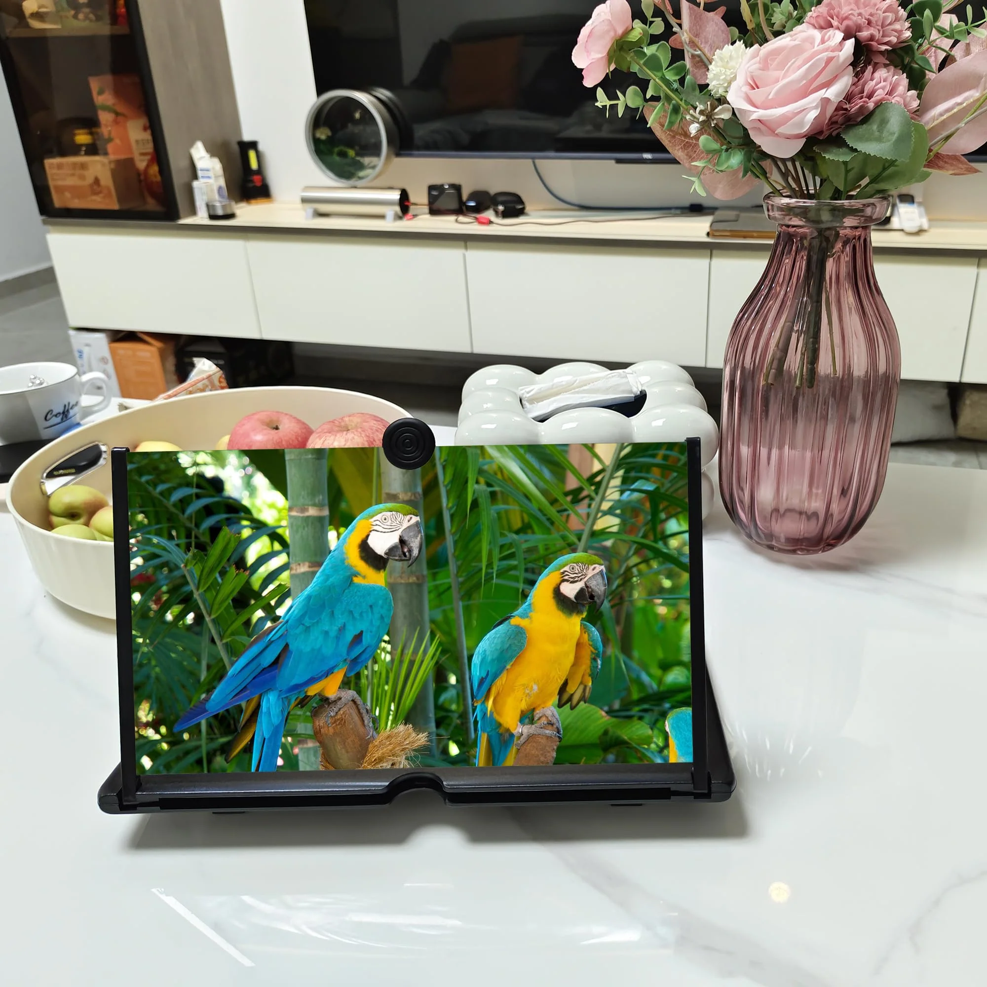 12"Screen Magnifier Amplifier,3D HD Mobile Phone Magnifier Projector Screen for Movies,Videos,and Gaming.Foldable Mobile Phone Holder with Screen Magnifier,Supports All Smartphones,A Smart Gift(Black) Black - Image 5