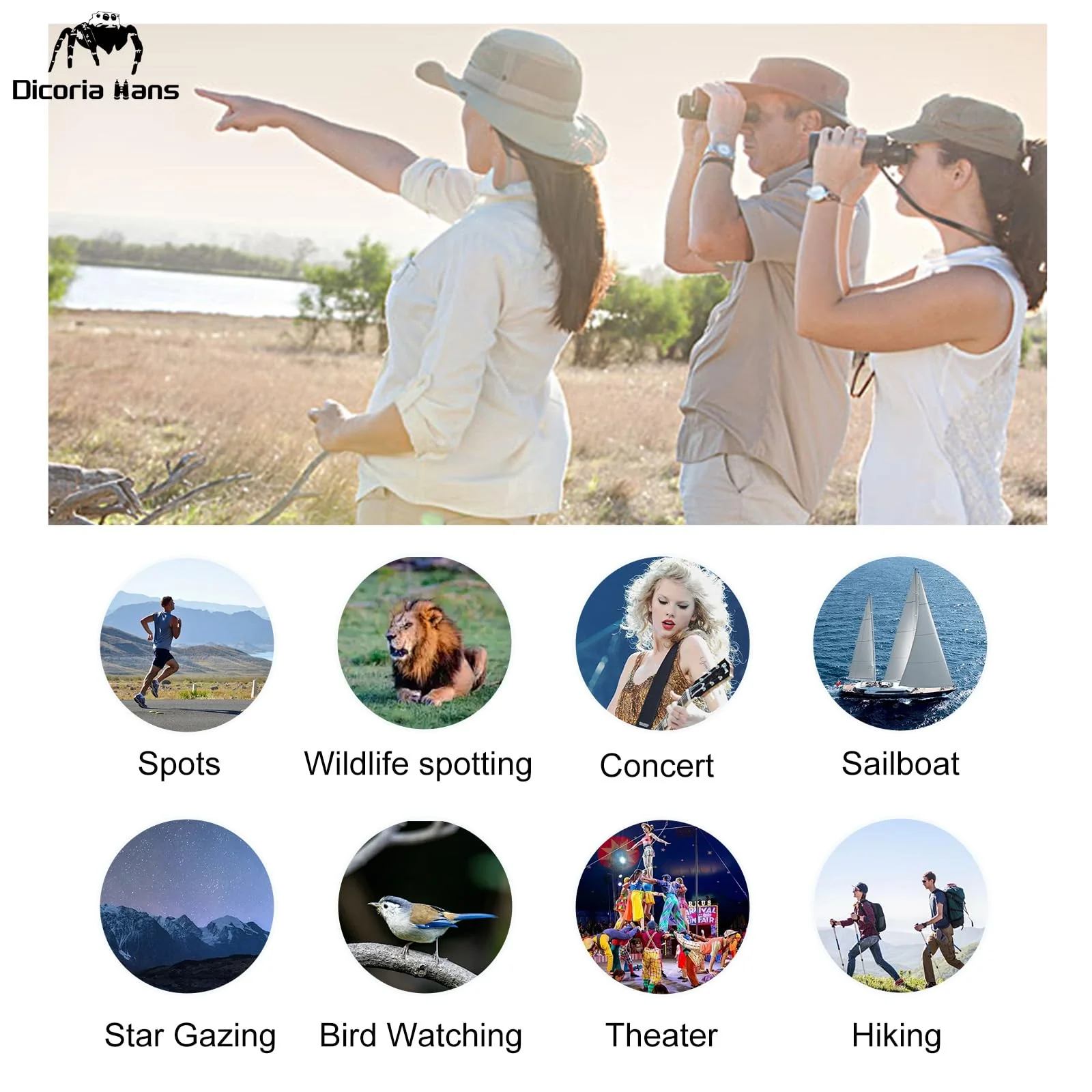 12x25 Small Binoculars for Adults and Kids, Compact Lightweight with BAK4 Prism, Easy Focus Wide View for Bird Watching, Travel, Sightseeing, Concert, Theater, Sports 12x25 - Image 6