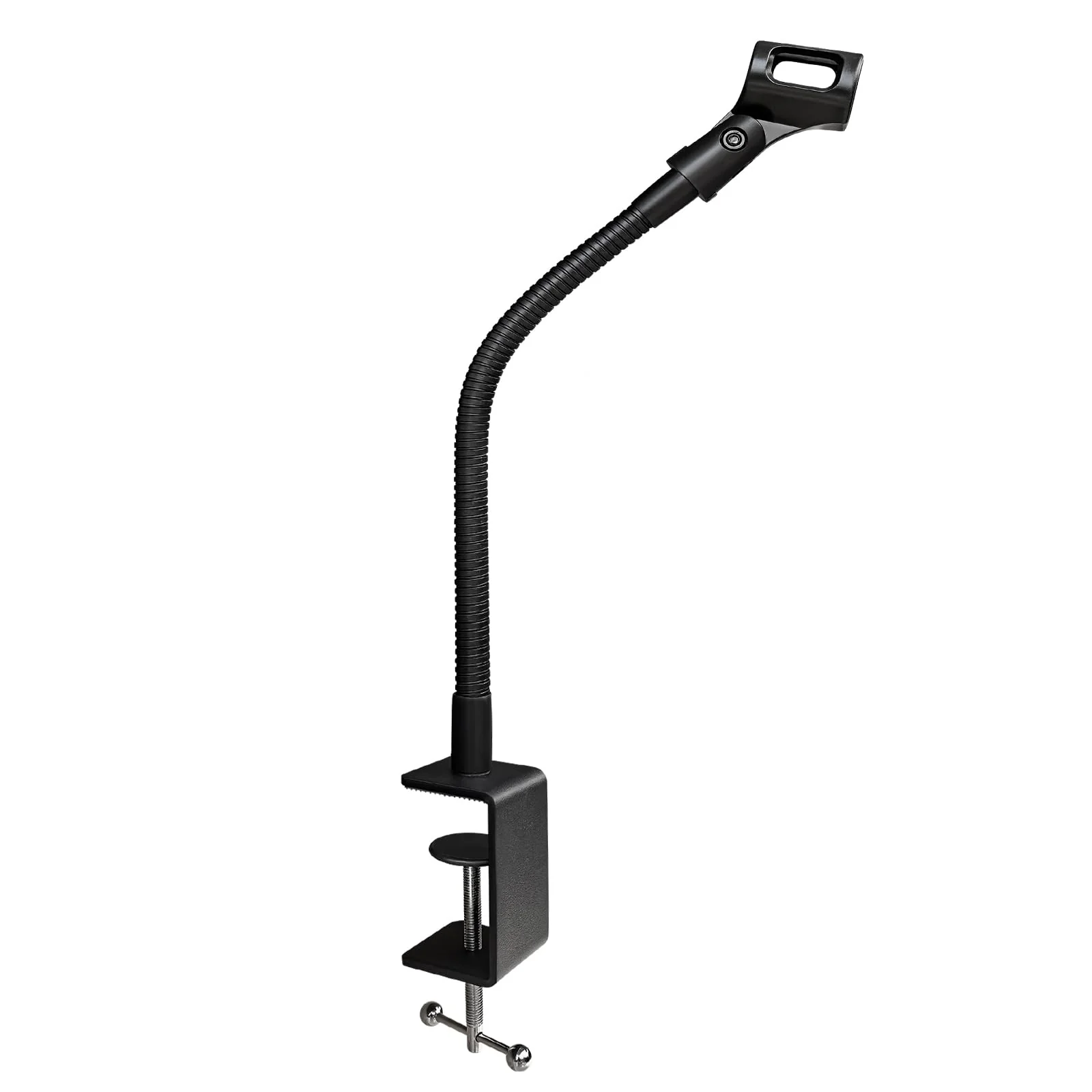 13-INCH Flexible Gooseneck Microphone Stand with Heavy Duty Desk Clamp for Podcast, Meetings, Lectures, Radio Broadcasting Studio, Live Broadcast Equipment, TV Stations 13-INCH