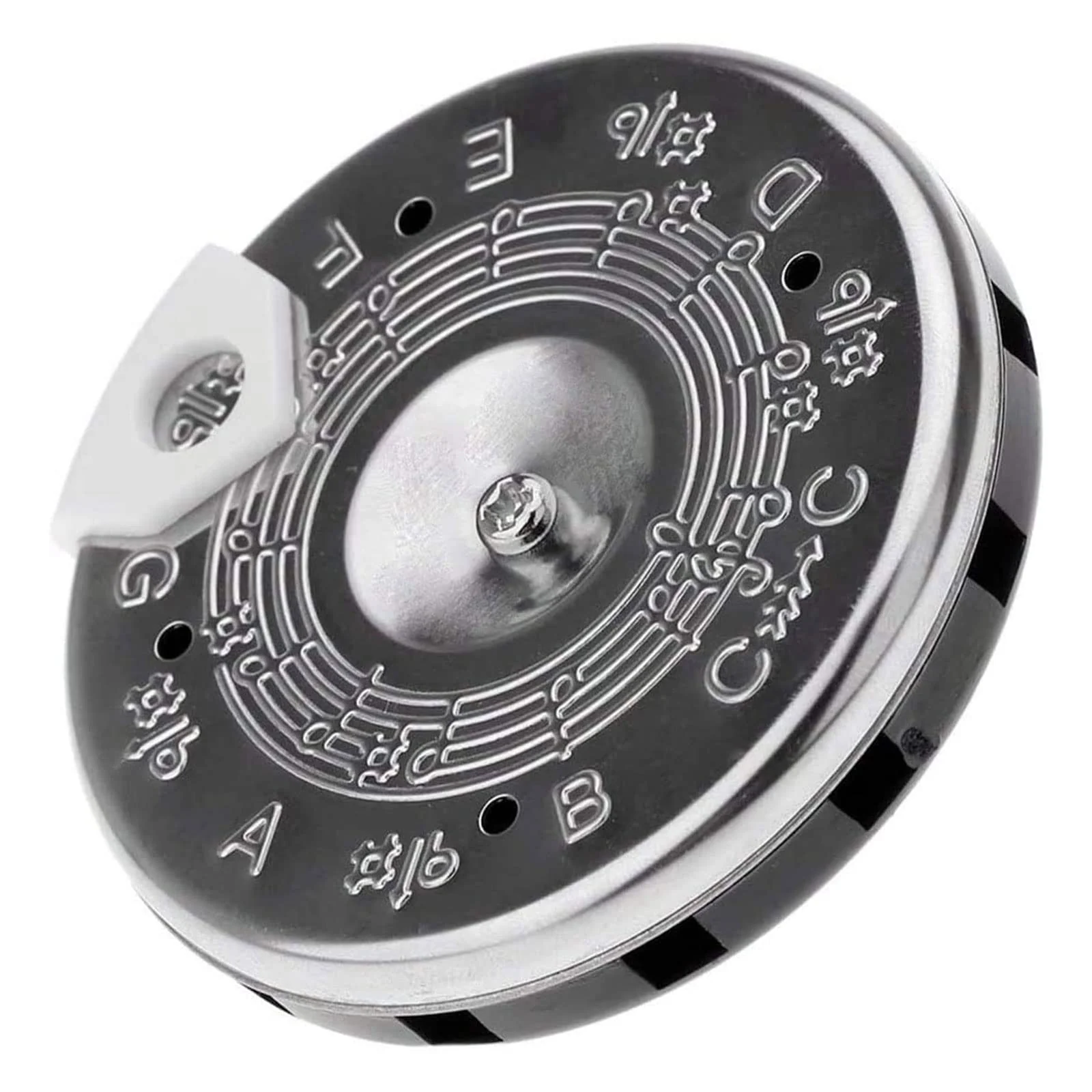 13 Tones Pitch Pipe Tuner C-C Note Selector Electric Guitar Tuner C-C Music Notes Instrument Tuning Device Easy to Use, Diameter 6.5cm, As Show - Image 3