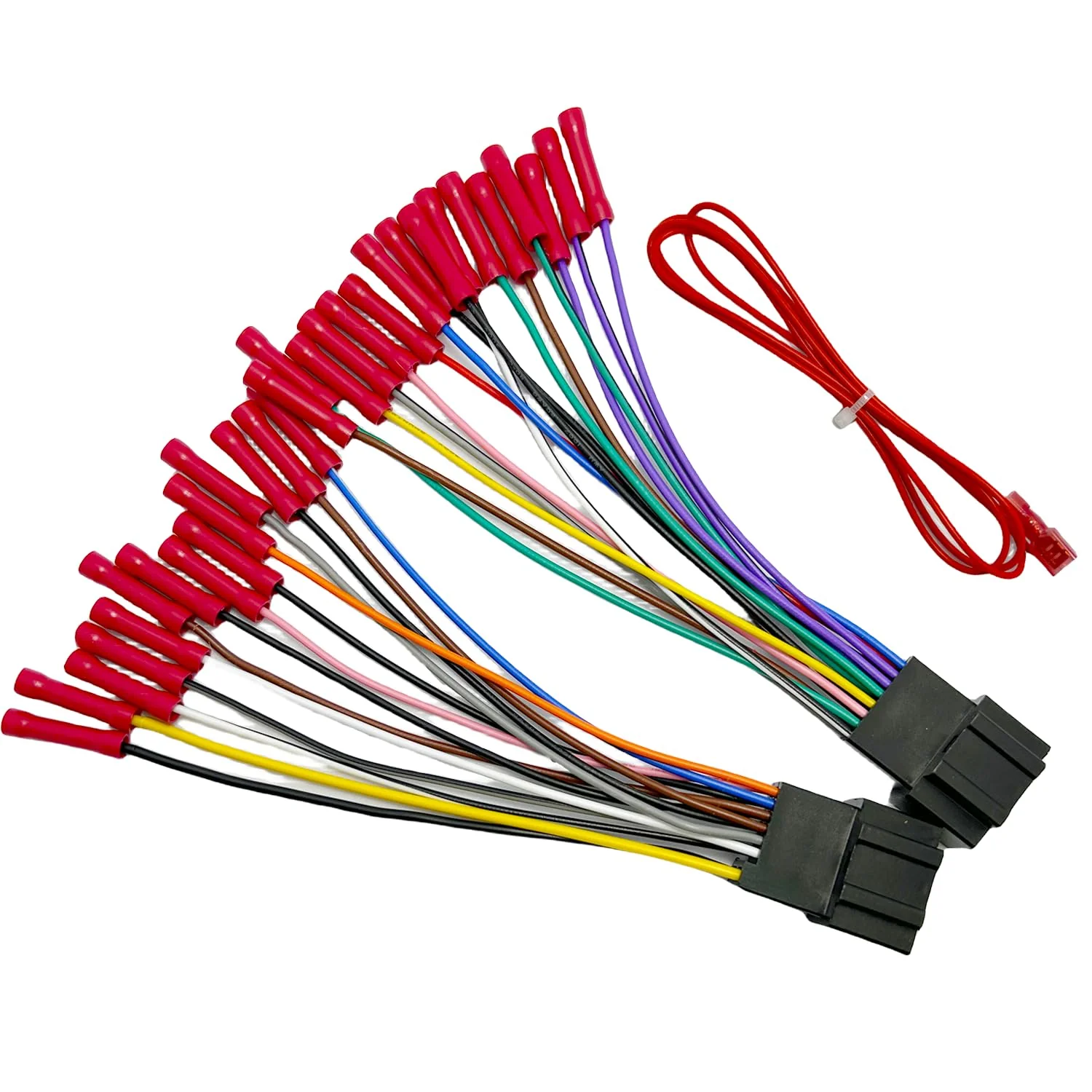 14Pin&16Pin Radio Wiring Harness compatible with Chevrolet 2007-2017 GMC 2006-2015 Buick 2006-2012 Aftermarket Stereo CD Player Receiver Wire with Antenna for Chevy Silverado Enclave Yukon Savana 14&16-pin