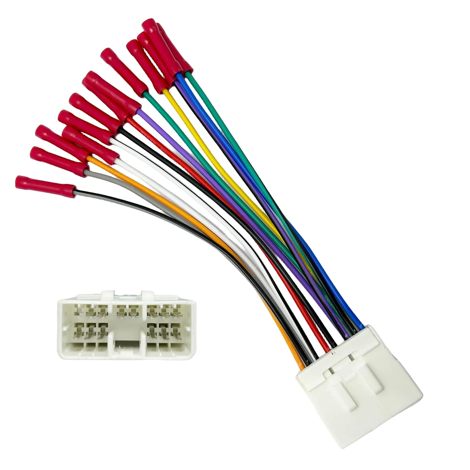 14Pin Radio Wiring Harness for Subaru 1995-2008 Aftermarket Radio Stereo Wire Harness Adapter for Subaru Outback WRX Impreza Forester Legacy Aftermarket Stereo CD Player Power/Speaker Connector