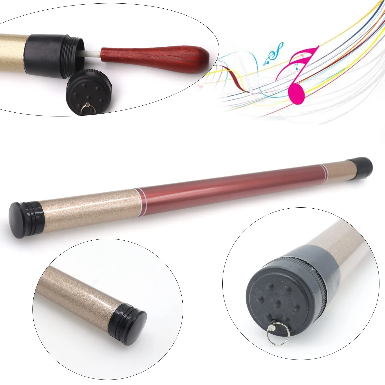 15 Inch Music Conducting Baton with Case, Orchestra Baton Band Conductor Baton, Rosewood Handle Conductors Baton, Music Conductor Stick Wand - Image 4