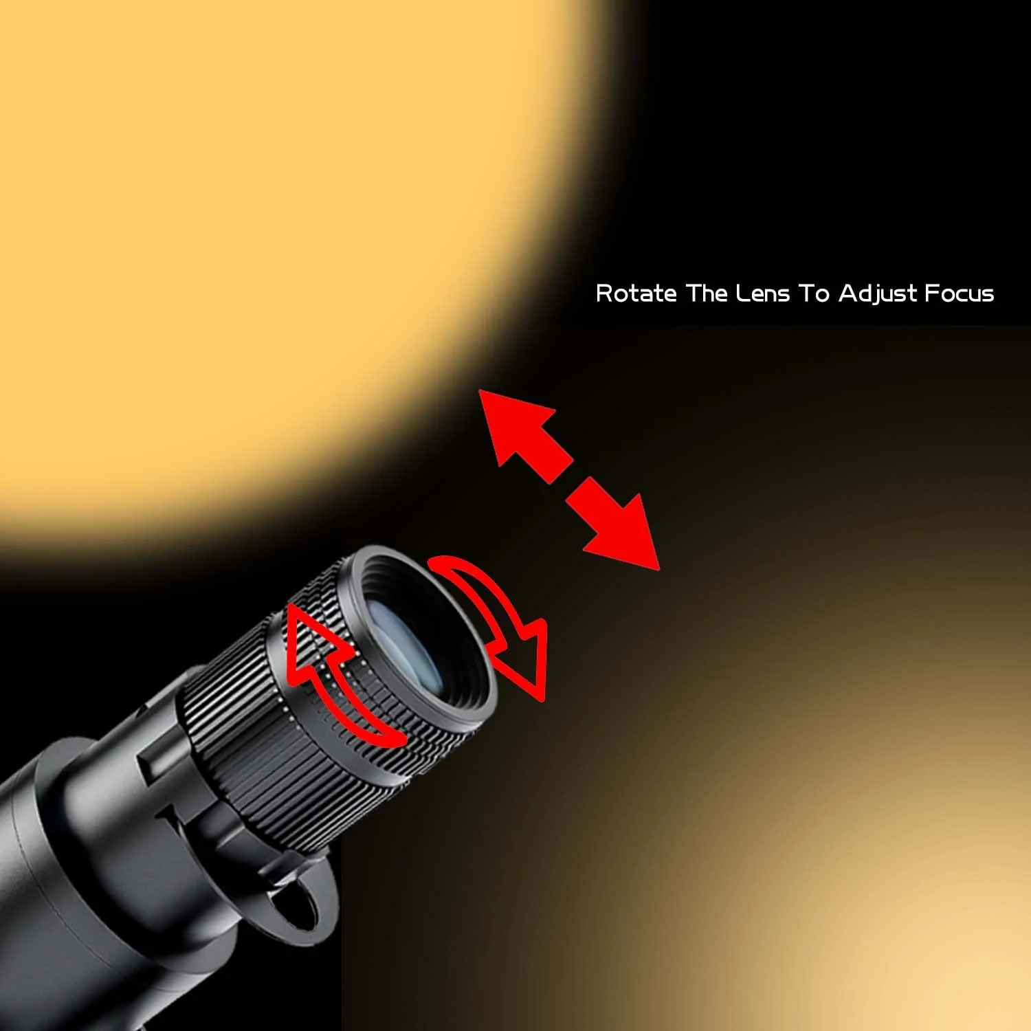 15W LED White Spot Light Led Pin Spot Manual Focus Length Adjustable with 4 Apertures, Aperture Size Adjustable(3000K) (3000k) 3000k - Image 4