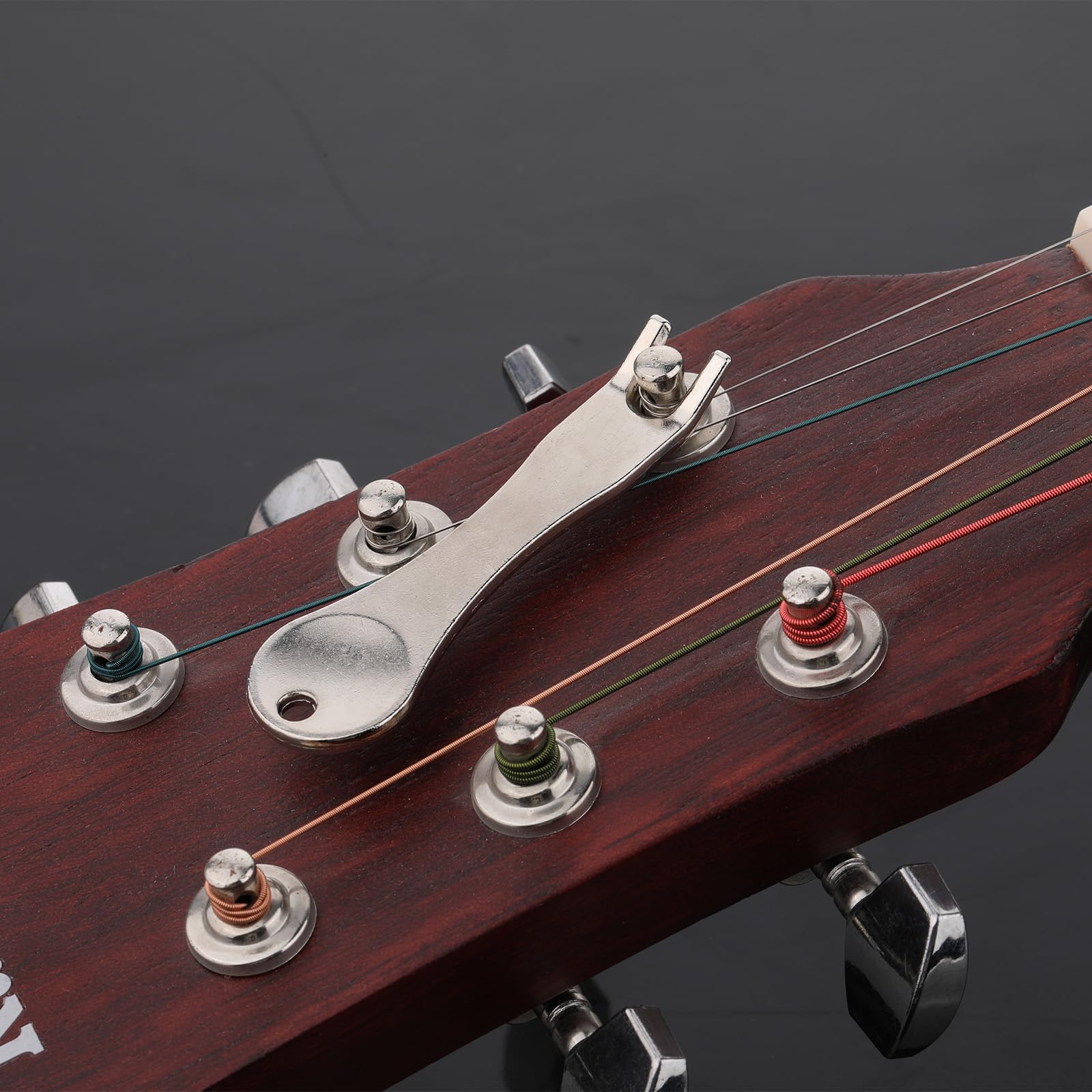 17pcs Guitar Bridge Pins, Acoustic Guitar Pegs Bridge Pins Guitar String Pegs Acoustic Guitar Bridge Pins Puller Peg Remover Guitar Brass Replacement Parts Acoustic Guitar Bridge Saddle Nut Remover - Image 6