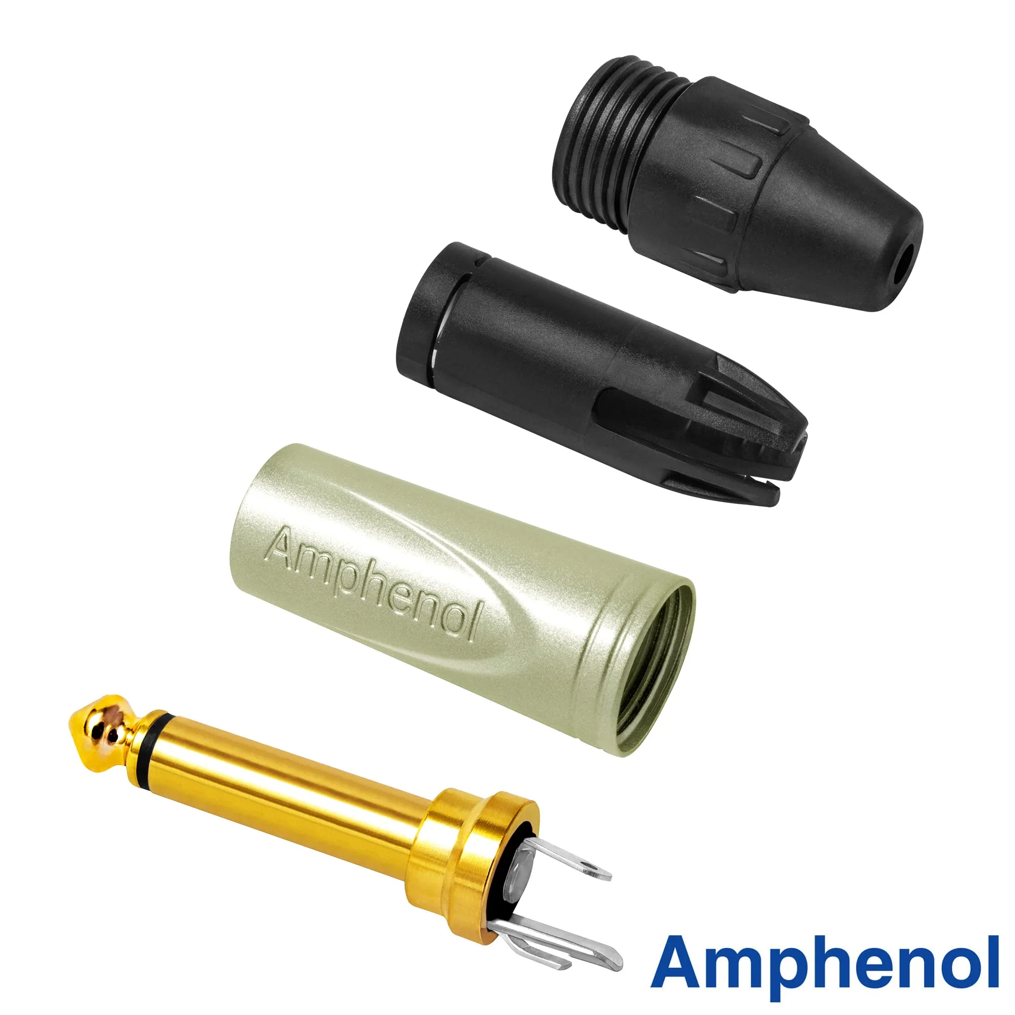 18 Foot - Gotham GAC-1 Ultra Pro (Black) - Premium, Low-Capacitance (21 pf/F) Guitar Bass Instrument Cable - Amphenol QM2R-AU & QM2P-AU ¼ Inch (6.35mm) Gold TS Connectors - Image 8