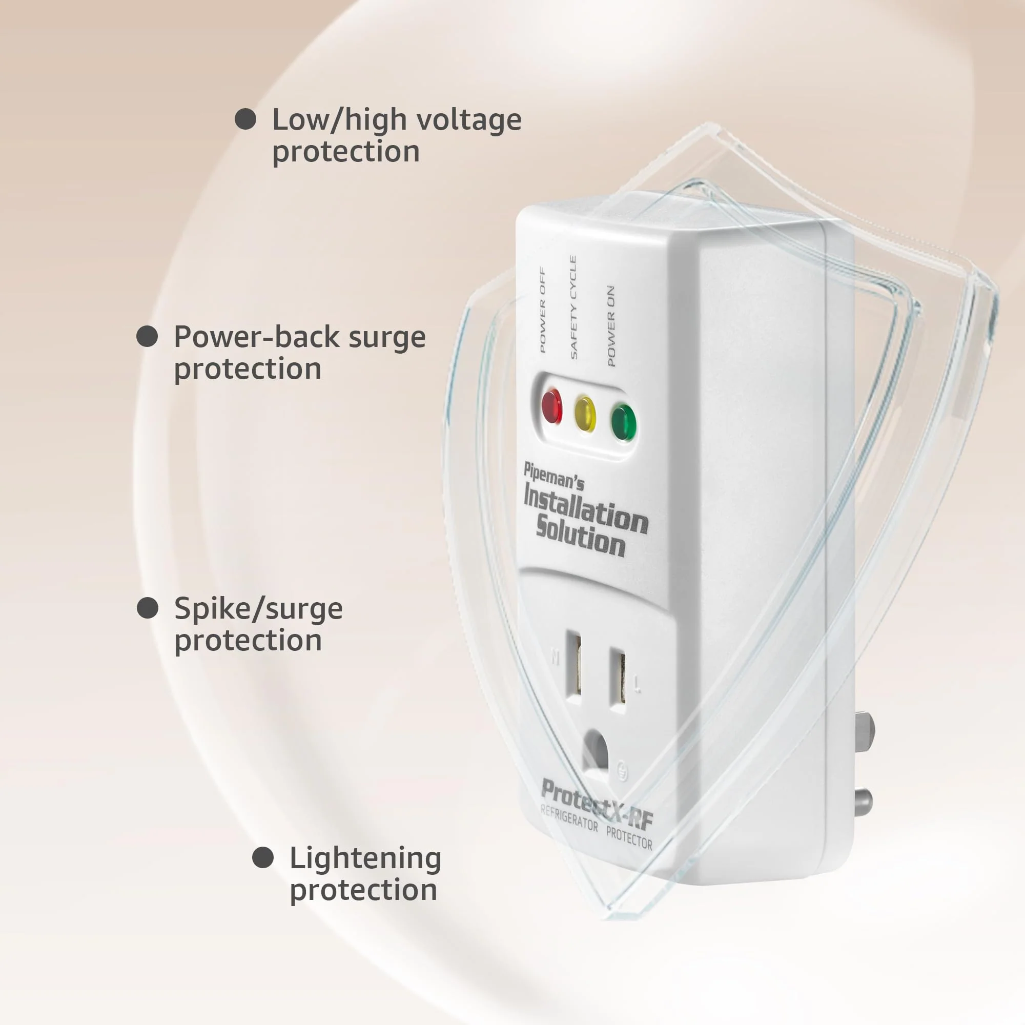 1875 Watts Refrigerator Voltage Protector Brownout Surge Appliance (New Model) - Image 3
