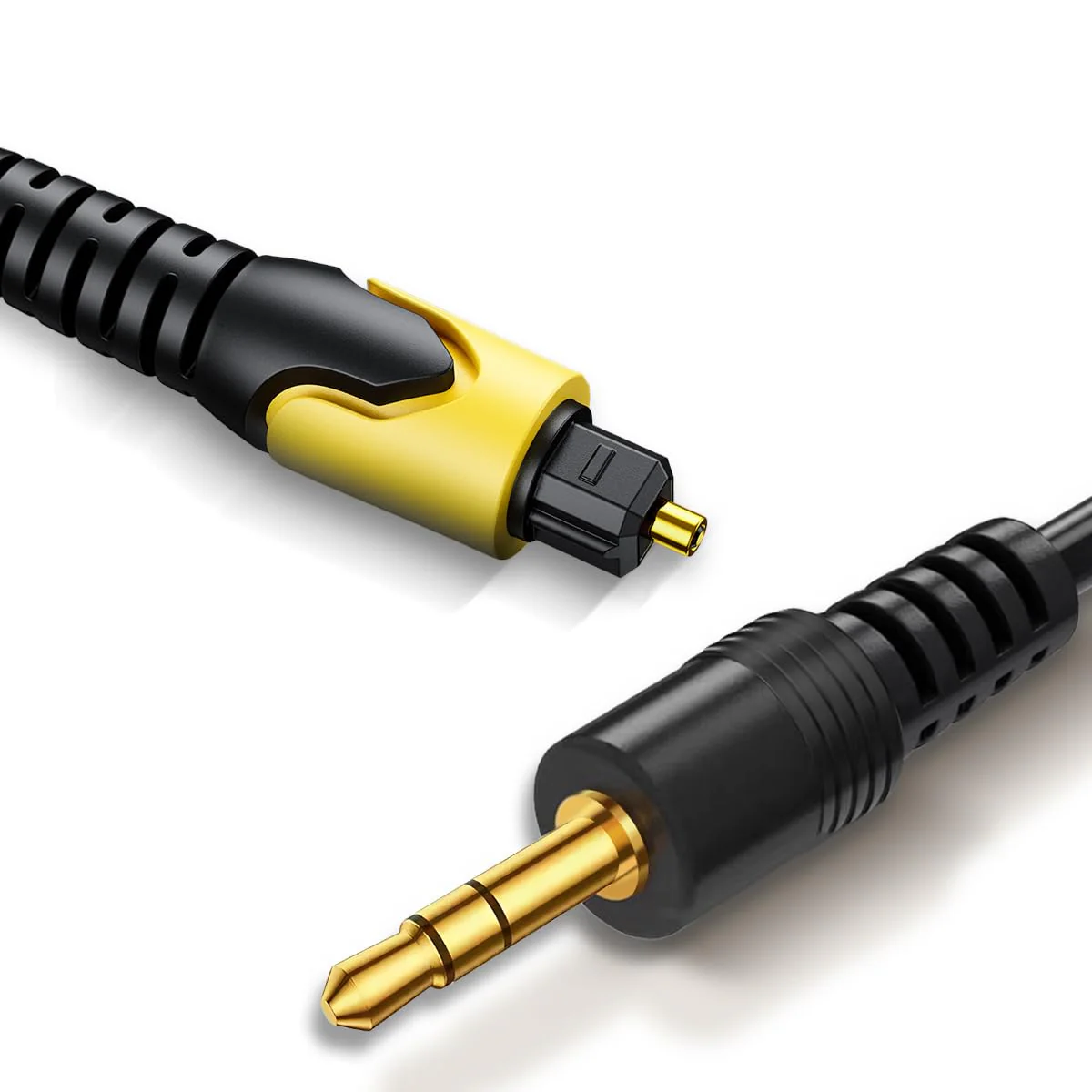 192KHz DAC Optical to 3.5mm Converter, Optical Audio Cable to AUX Cable Adapter, Optical to Aux Adapter Cord for PS4 HDTV DVD Set-top Boxes (Unidirectional from Optical to AUX Only) Medium