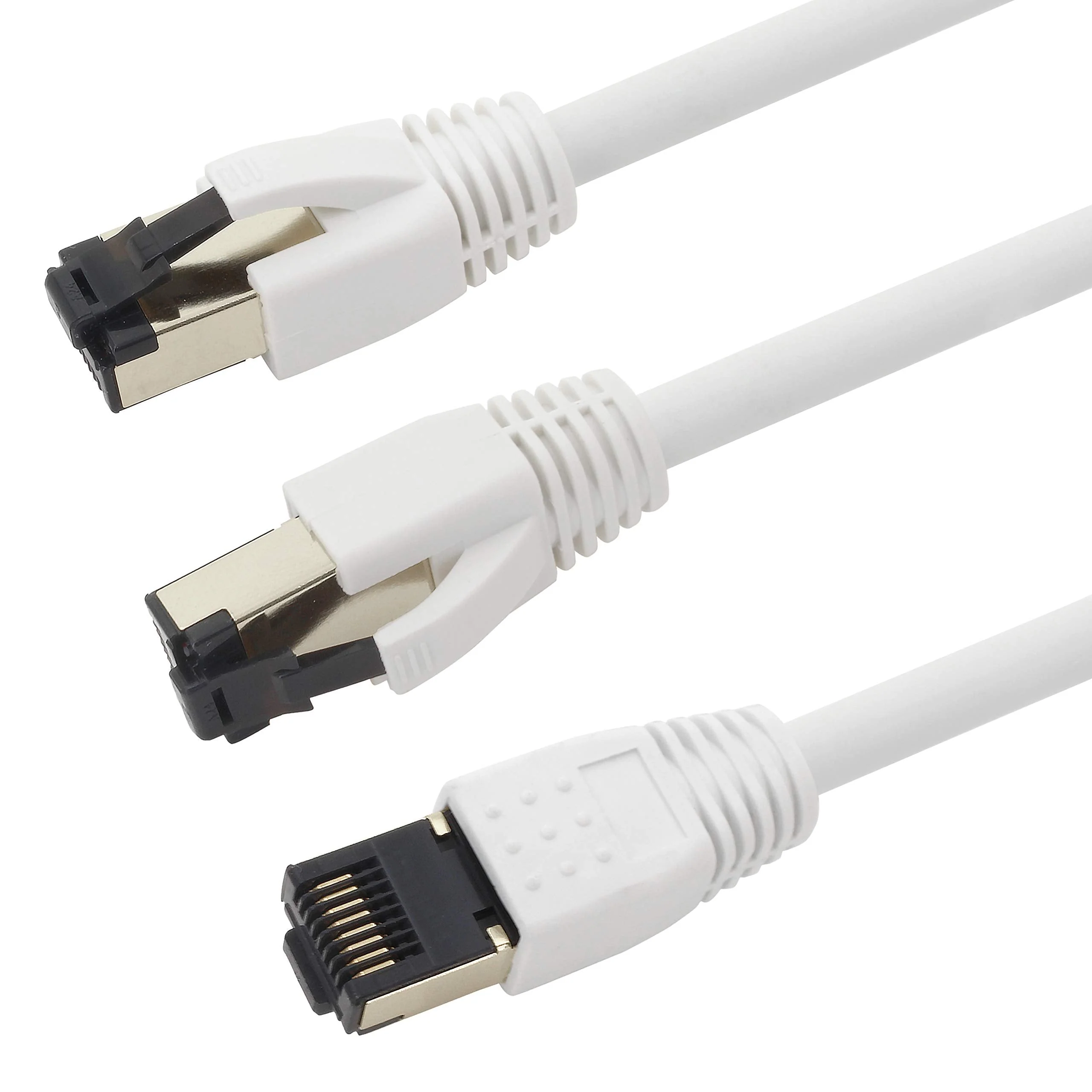 1aTTack.de 0.5 m Cat 8 Network Cable CAT8 Cable Colours Set - 5 Pieces Cat.8 LAN 2000 MHz 40 Gbit s 40GBase-T Poe+ Patch Cable Ethernet Cable LSZH - 5 x 0.5 m 5 x 0.5m Colour 3 - Image 2